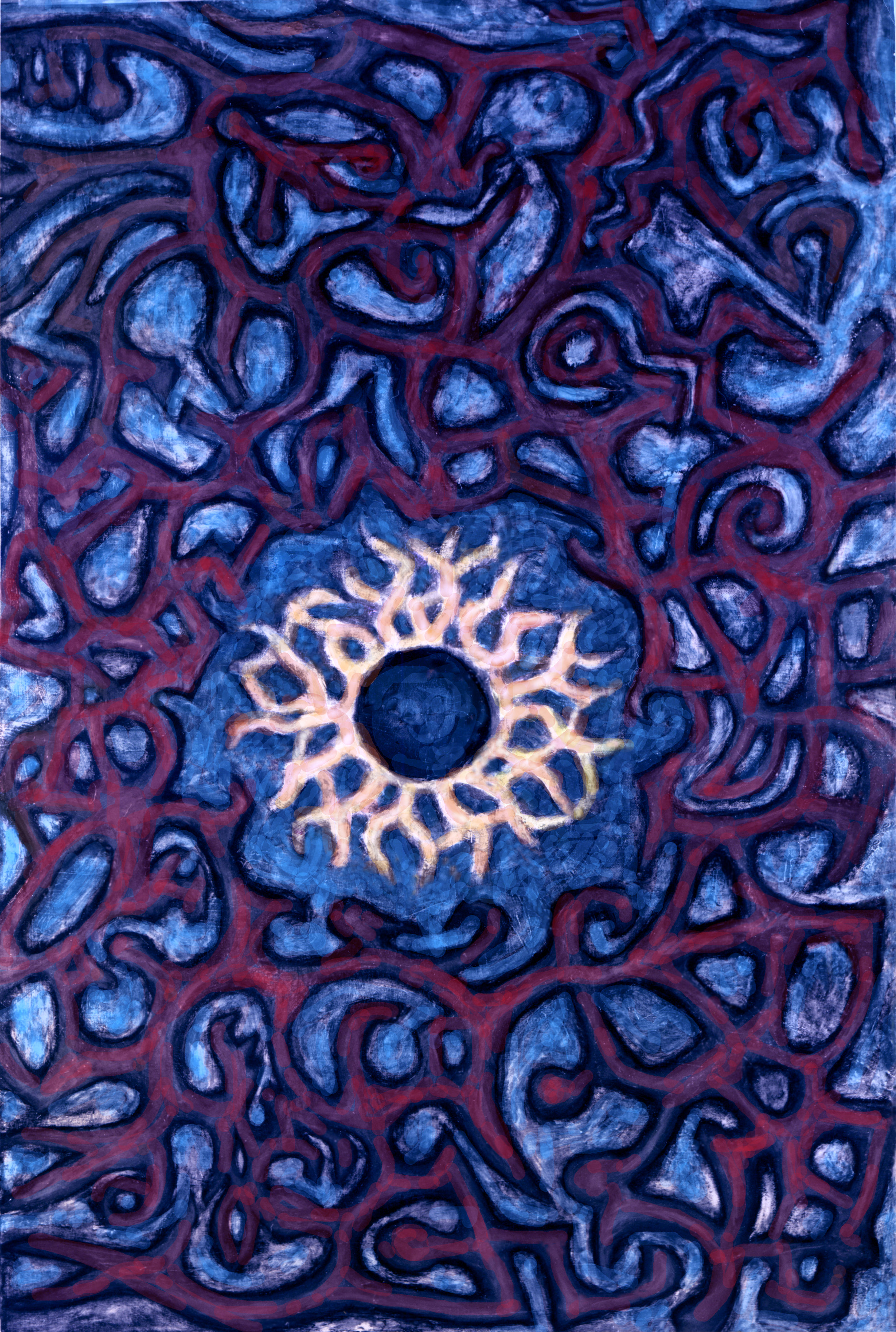 Mandala Painting, NYC 