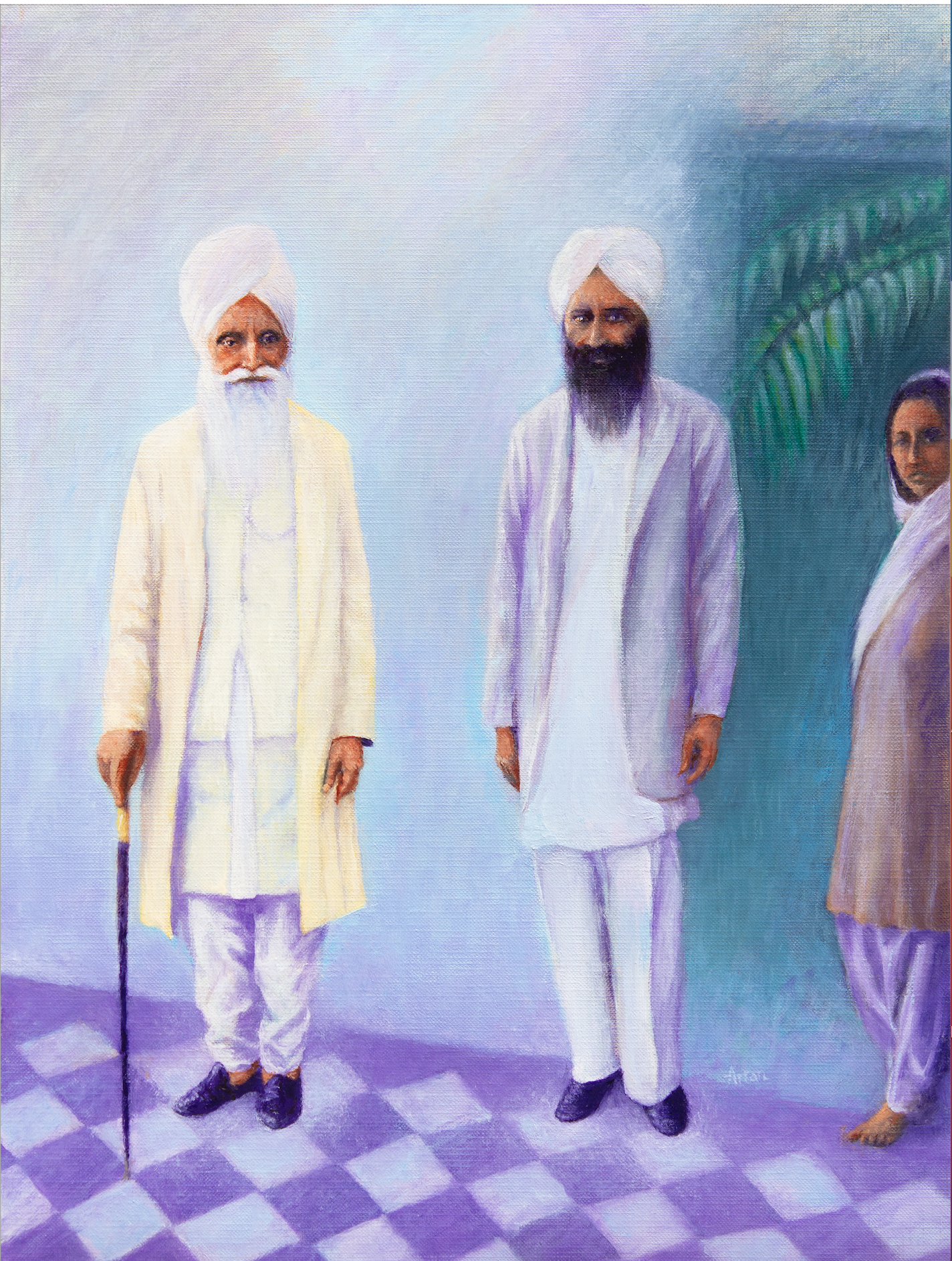 “The Great Master and the Great Disciple, Hazur / Kirpal”, circa 1930’s. 