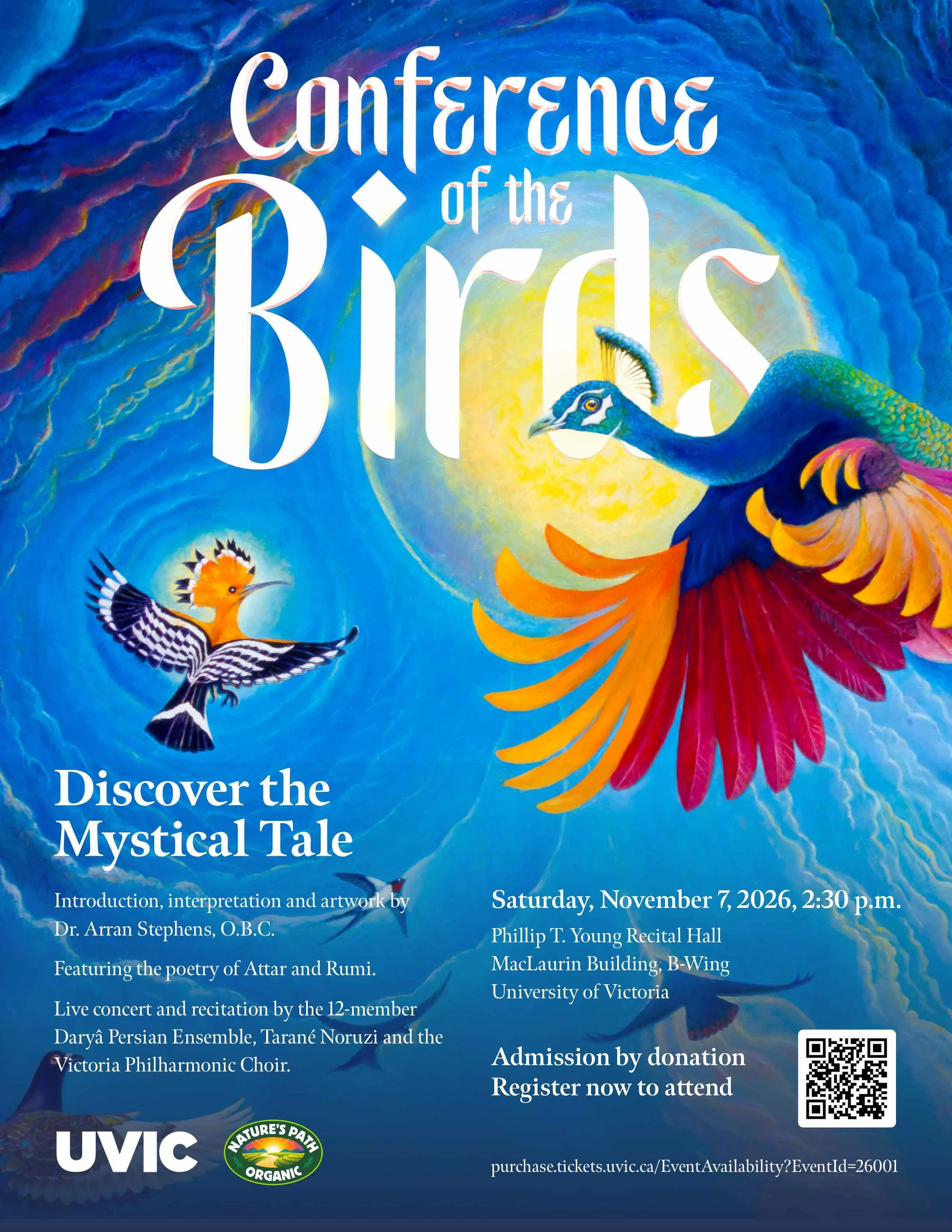 Conference of the Birds event poster