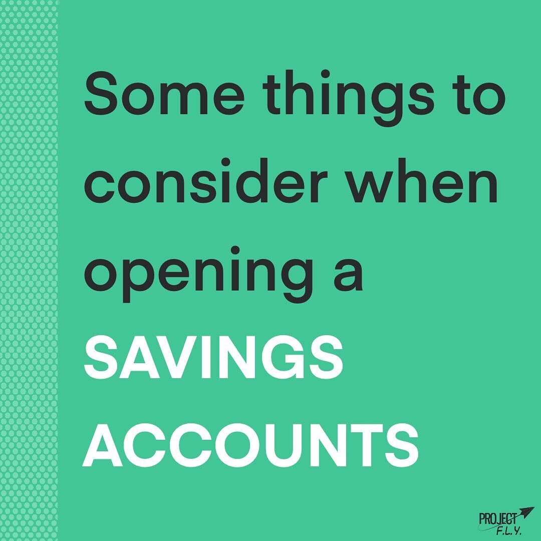 Opening a savings account can be overwhelming as there are many different things to consider, so we thought it would be helpful to share some  factors found in our &ldquo;Make it Rain&rdquo; curriculum

#savings #savingsaccount #finance #bank #making