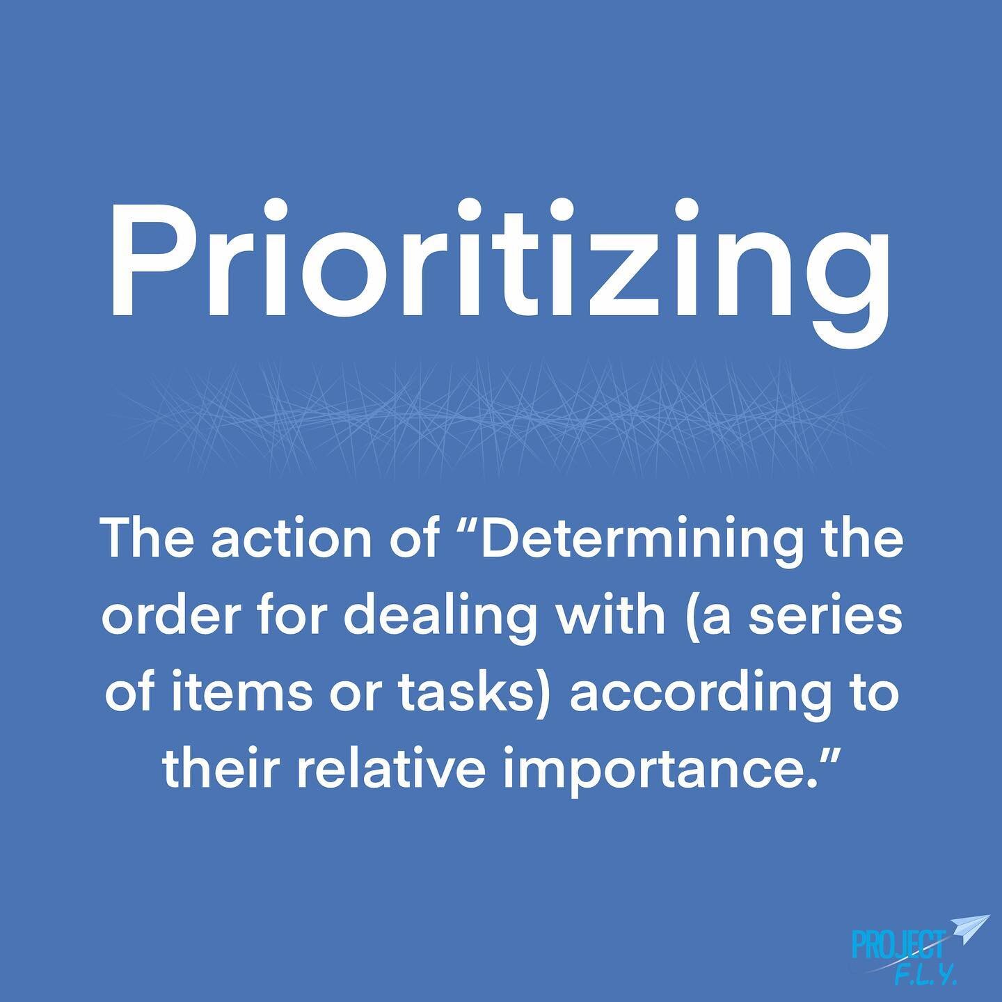 Prioritizing is a very important factor in time management. When prioritizing your to-do list, it is very important to plan in such a way that you can complete your tasks effectively and efficiently.

#priorities #timemanagement #priority #leadership