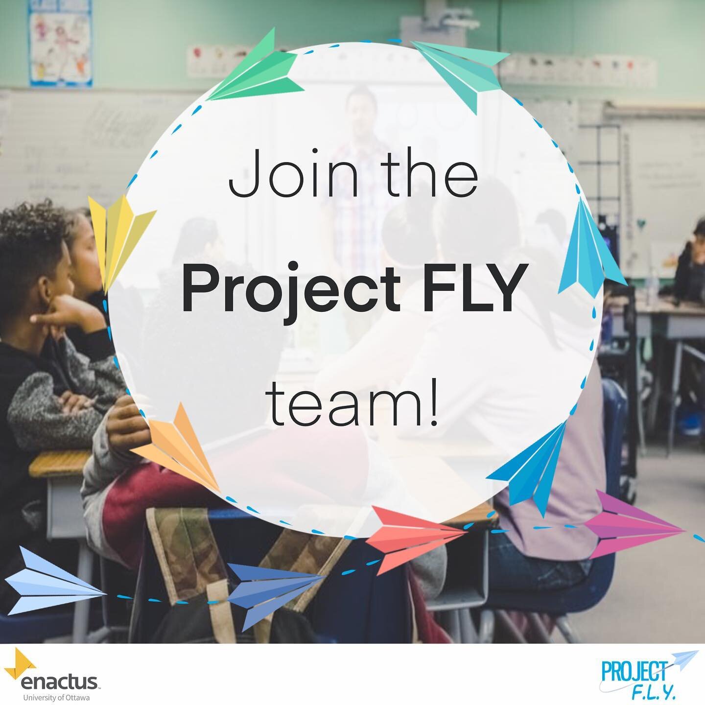 Hey UOttawa Students! Just a reminder that applications are still OPEN to join the Enactus UOttawa team for the 2020-2021 school year. Come join the Project FLY team and help empower youth across the region. 

Check out https://www.enactusuottawa.ca/