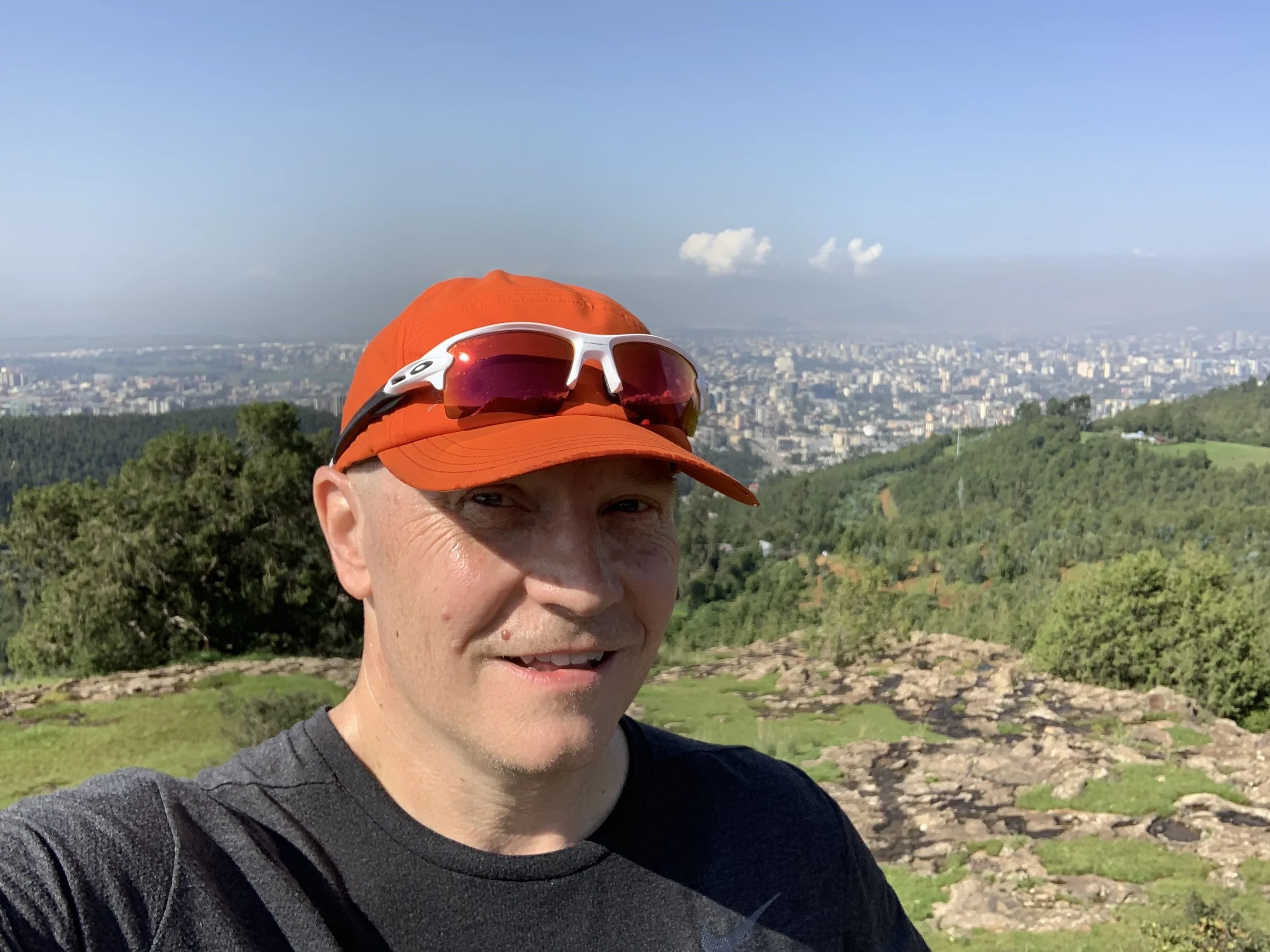 The half-hearted smile of someone not even halfway through the day’s loop.