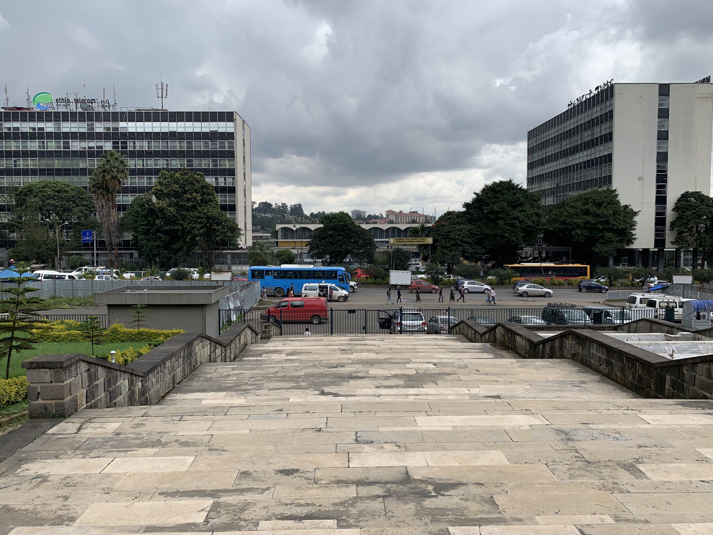 The view toward the Head Office from “Friendship Park”