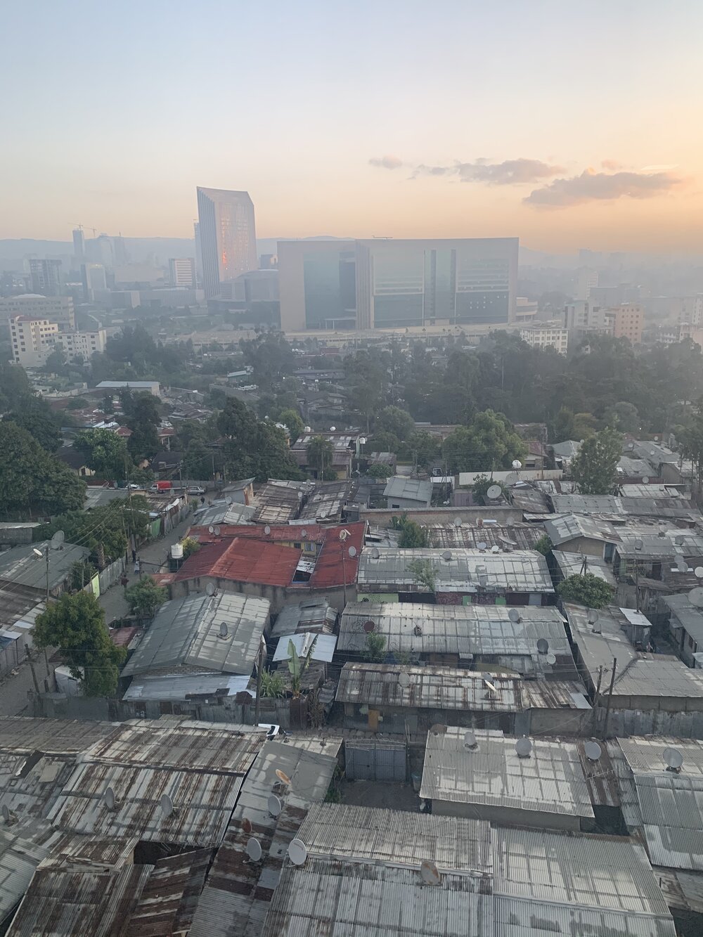 The AU campus as seen from our building's gym.