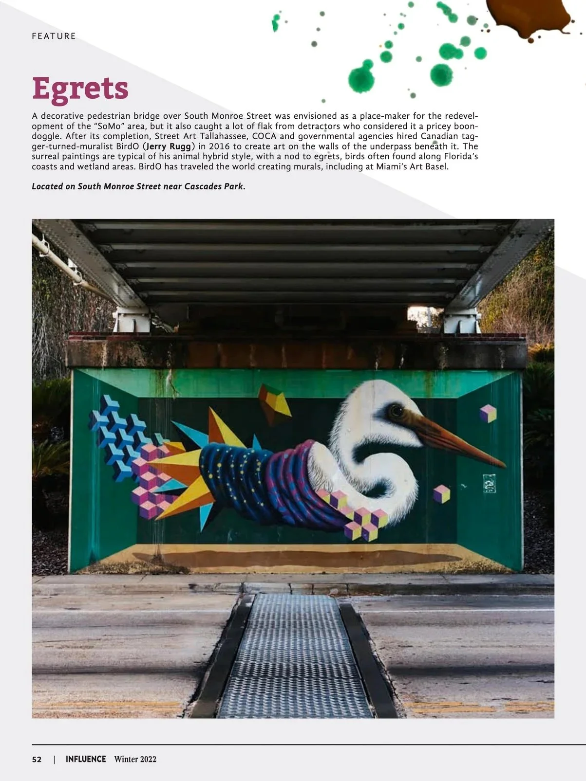 Art on the Capital City, INFLUENCE Magazine, page 52