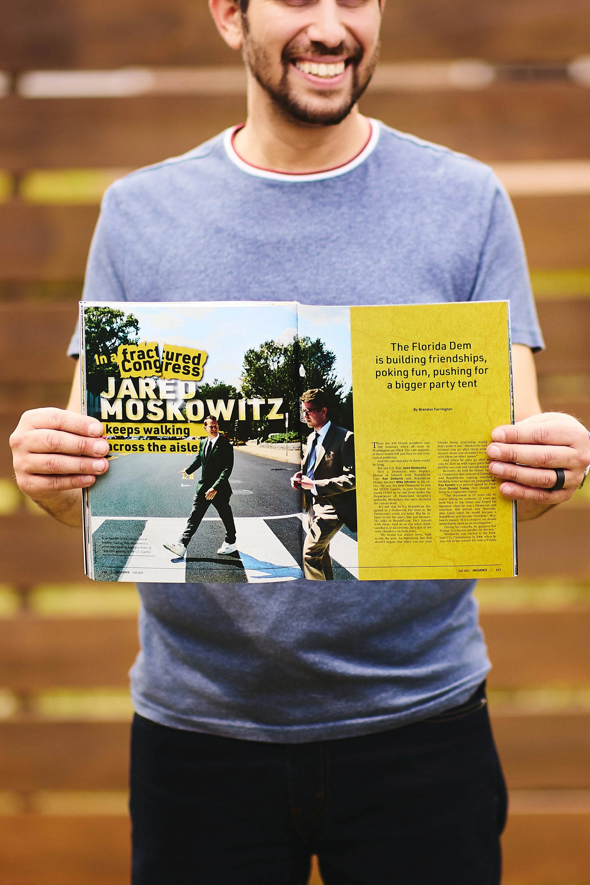 In a fractured congress Jared Moskowitz keeps walking across the aisle // INFLUENCE Magazine