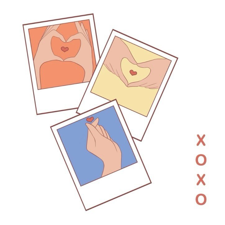 XOXO Hearts.

Available on my apparel &amp; accessories shop (link in bio).

─────&bull;~❉᯽❉~&bull;─────
#heartfingers #besties #love #valentine #hearts #digitalart #illustration #stickers #cutetotebags #cutehoodiesweater