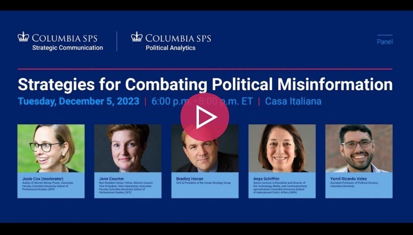 VIDEO: Strategies for Combating Political Misinformation