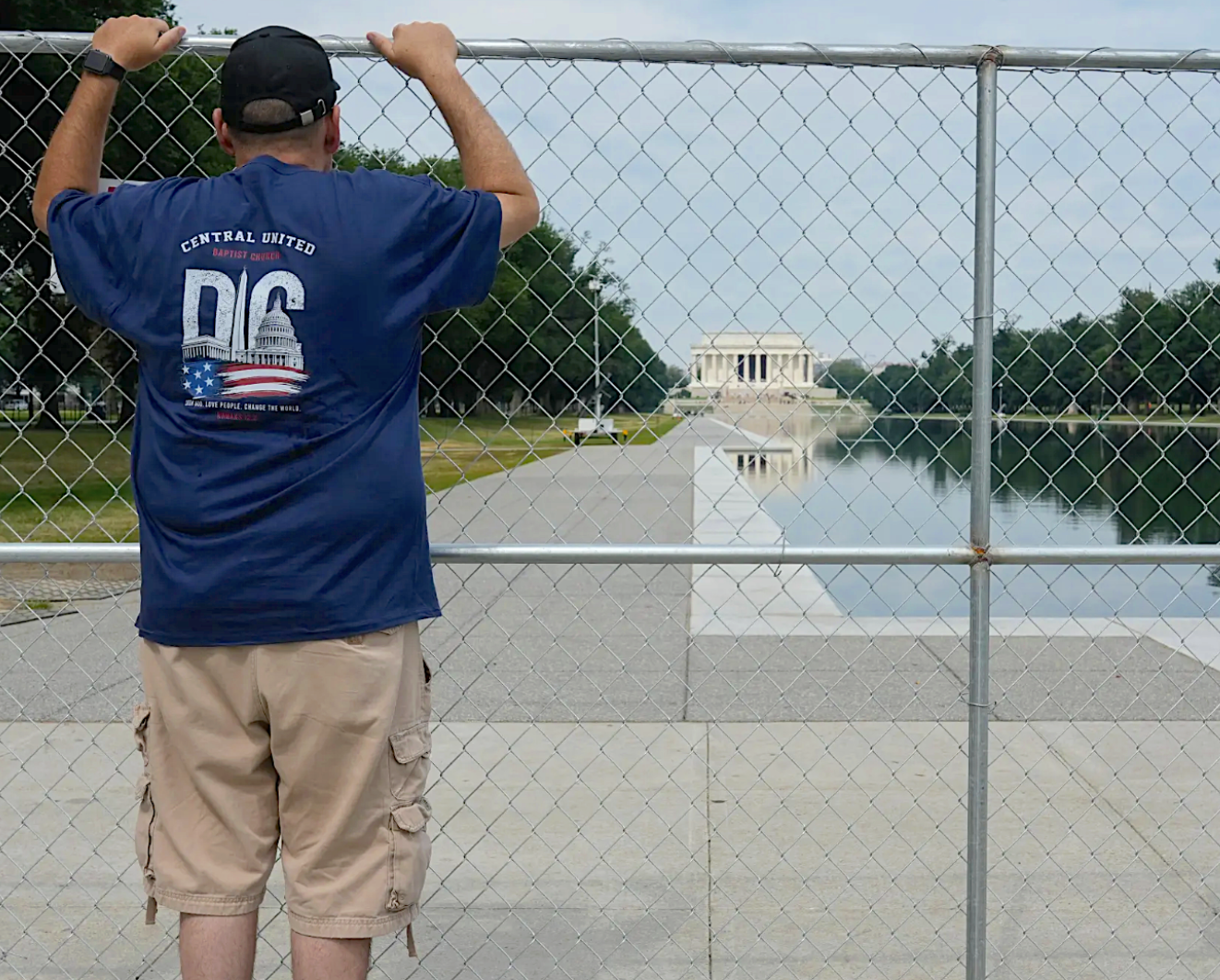 THE ASSOCIATED PRESS: A Reflecting Pool that has long enticed visitors now gains police scrutiny