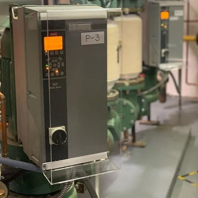 We offer an array of custom plastic solutions for your projects. We fabricated these guard covers to protect the units in a clients mechanical/boiler room. @districtconstruction