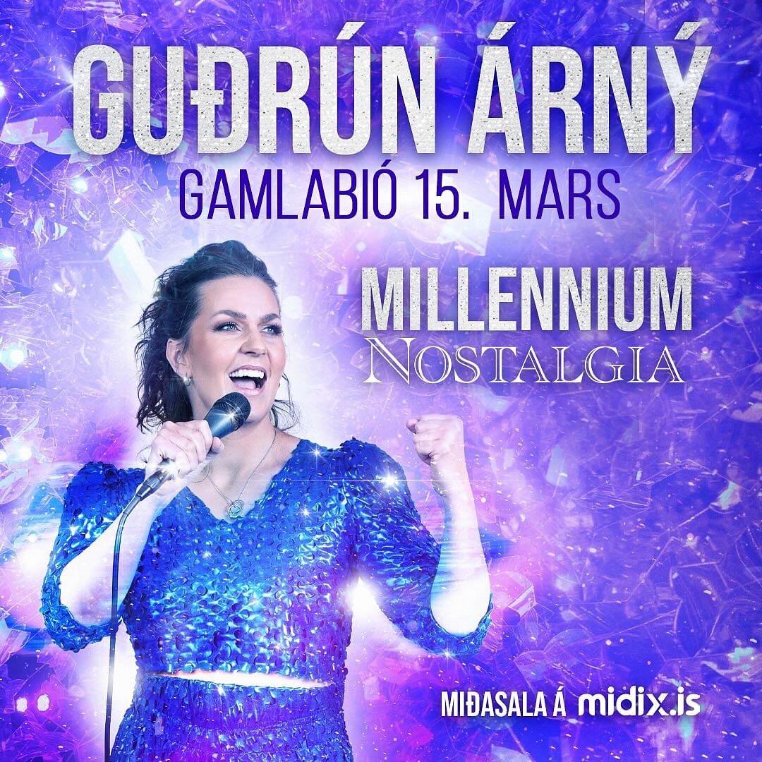 Ekki missa af Millennium Nostalg&iacute;u me&eth; Gu&eth;r&uacute;nu &Aacute;rn&yacute; &iacute; Gamla b&iacute;&oacute; 15.mars 🎶💥

Trygg&eth;u &thorn;&eacute;r mi&eth;a &aacute; midix.is 🎫✨