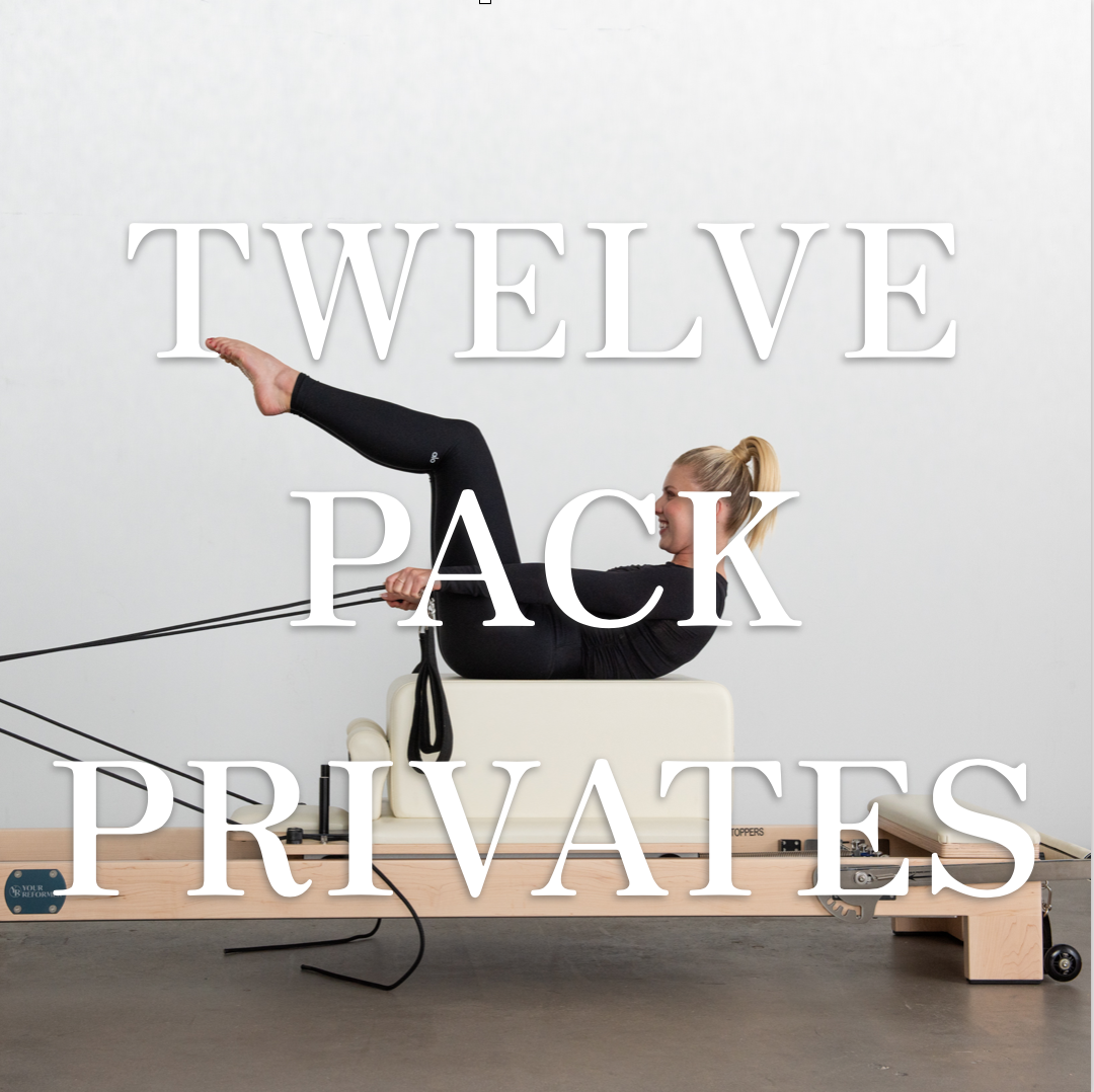 12-Pack Pilates Private Sessions (1 hr each)
