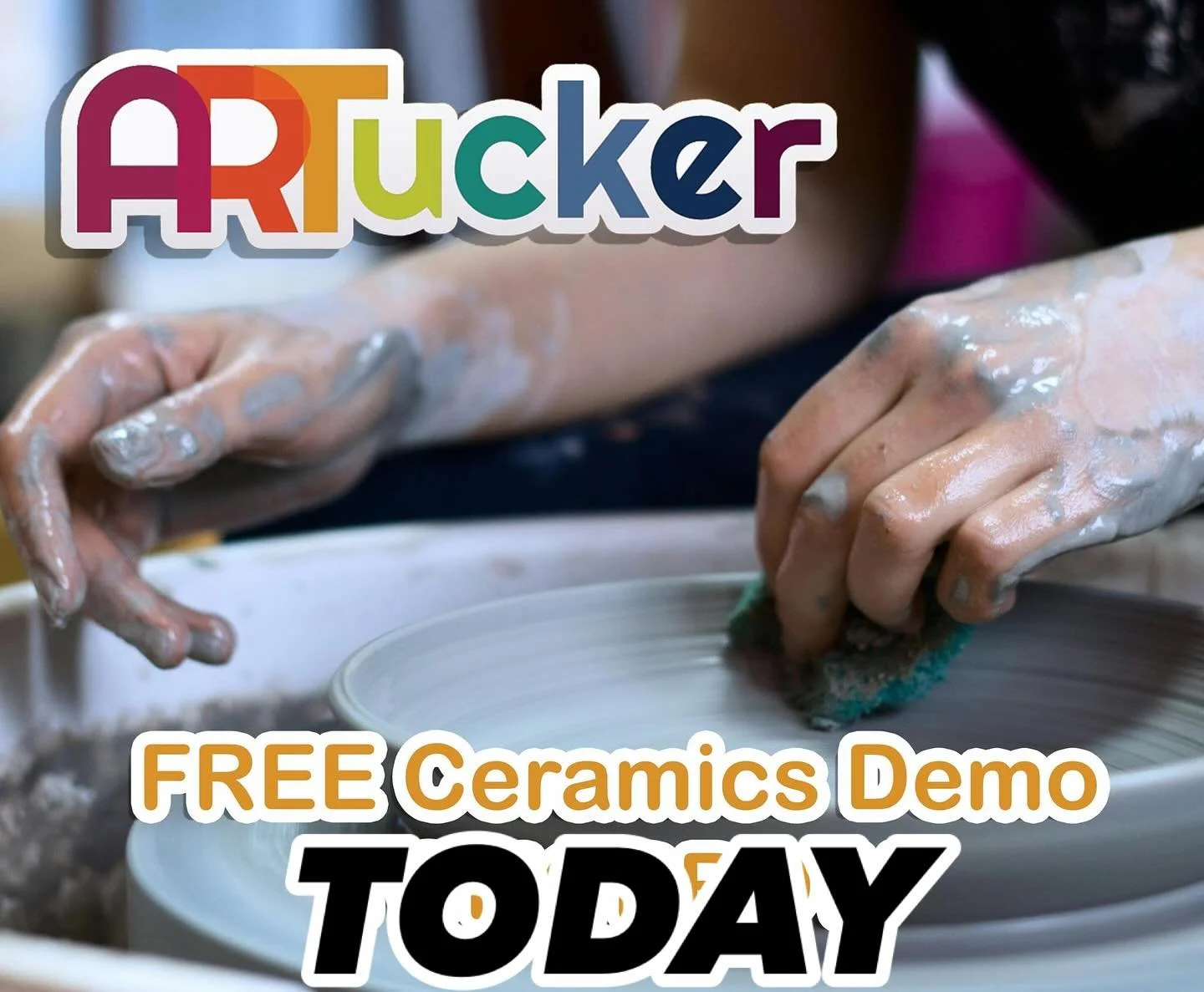 &bull; FREE ART EVENT ALERT!
Join us TOMORROW (March 22nd) as we kick off our ARTucker Artist Demo Series with the incredible John GresensREB Ceramics Demo
John, the Ceramics Director at Spruill Center for the Arts and former Program Director at Tuck