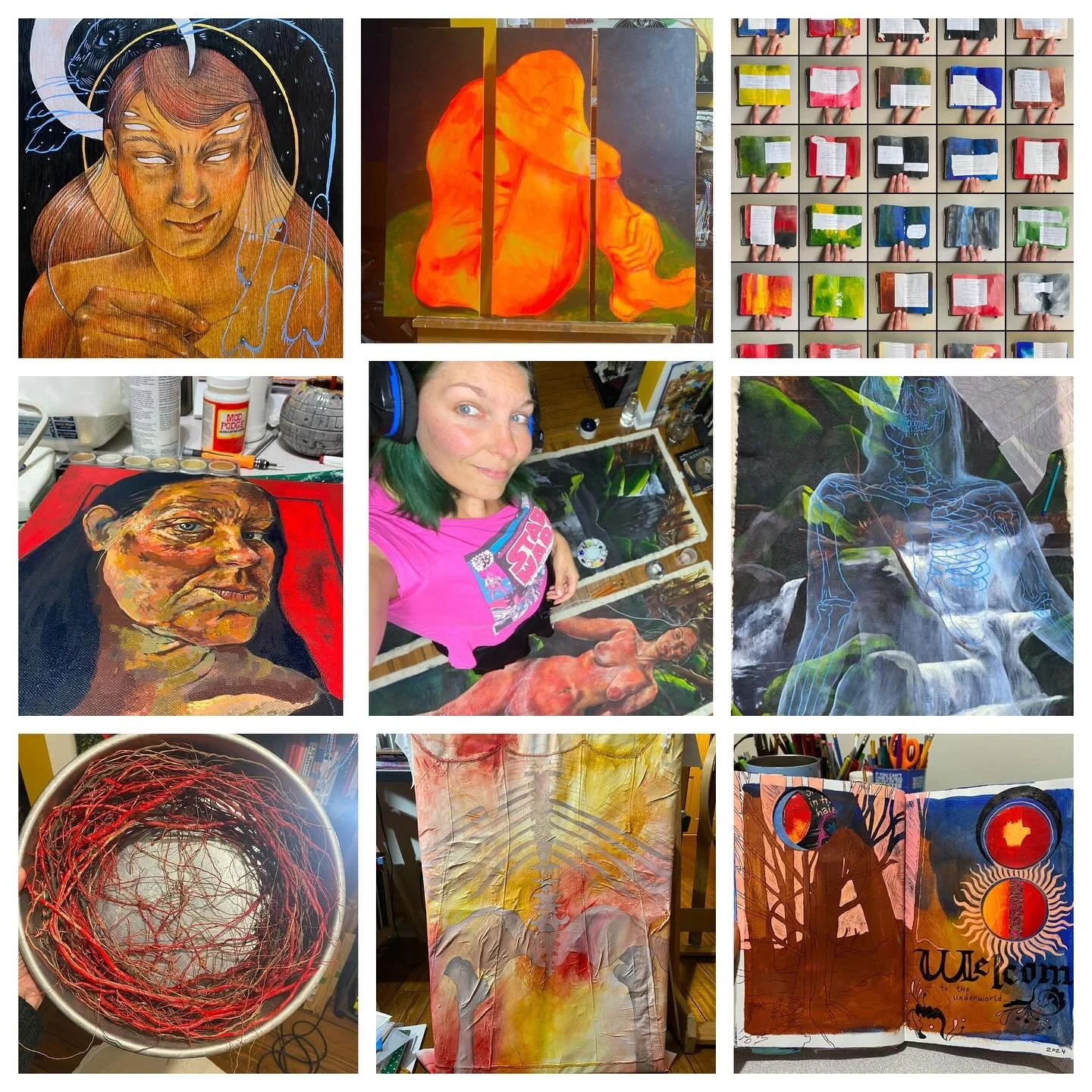 Art Vs Artist 2024 edition. I was a bit nervous because this year hasn&rsquo;t felt very productive. (I was in one show this year - and 35 the year before) I really fell off my studio practice for the last 3 months of the year which has thrown me int