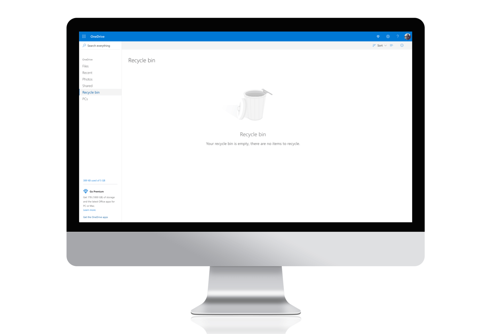 empty view recycle bin.png
