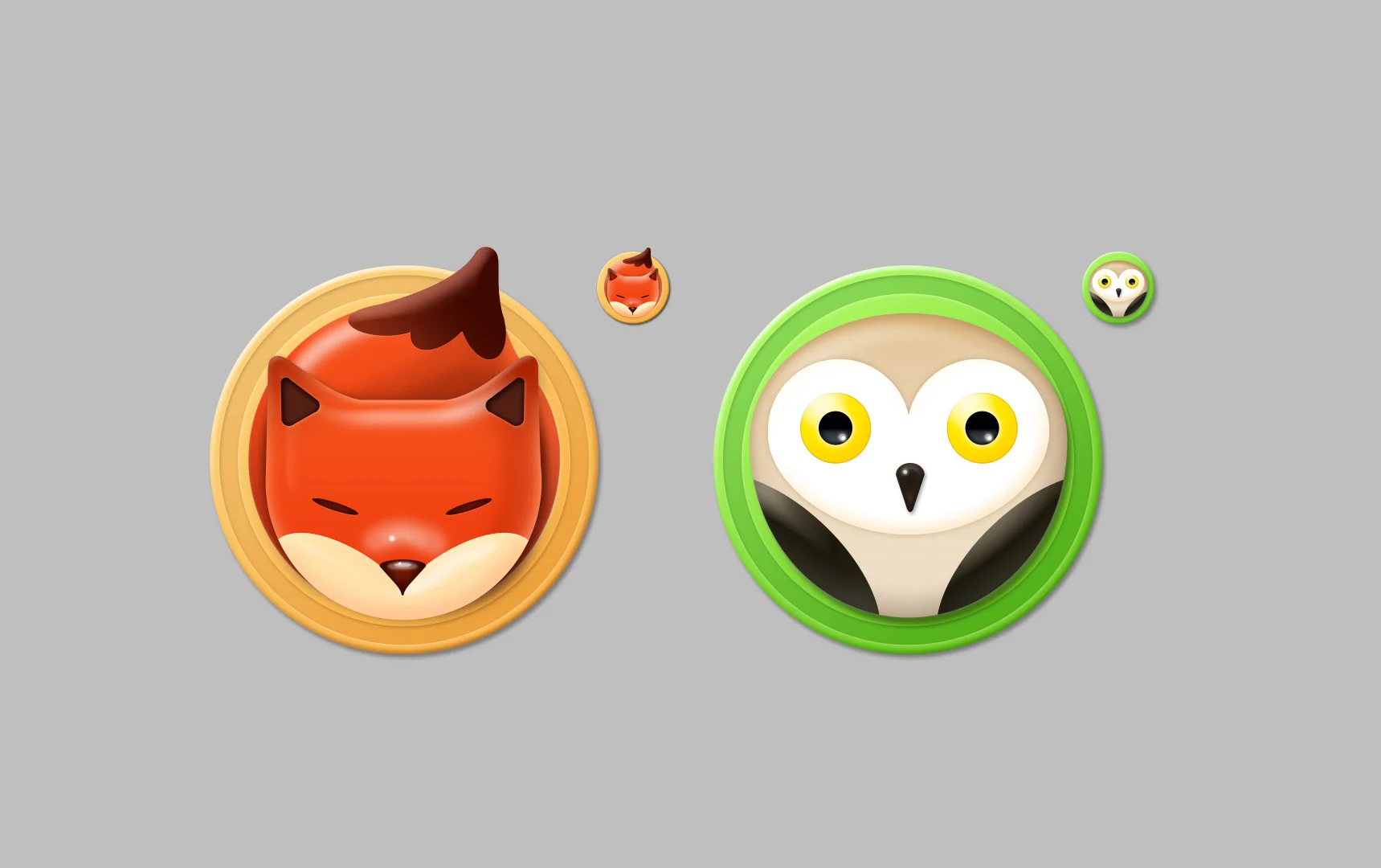 Zoo Animal Badge Design