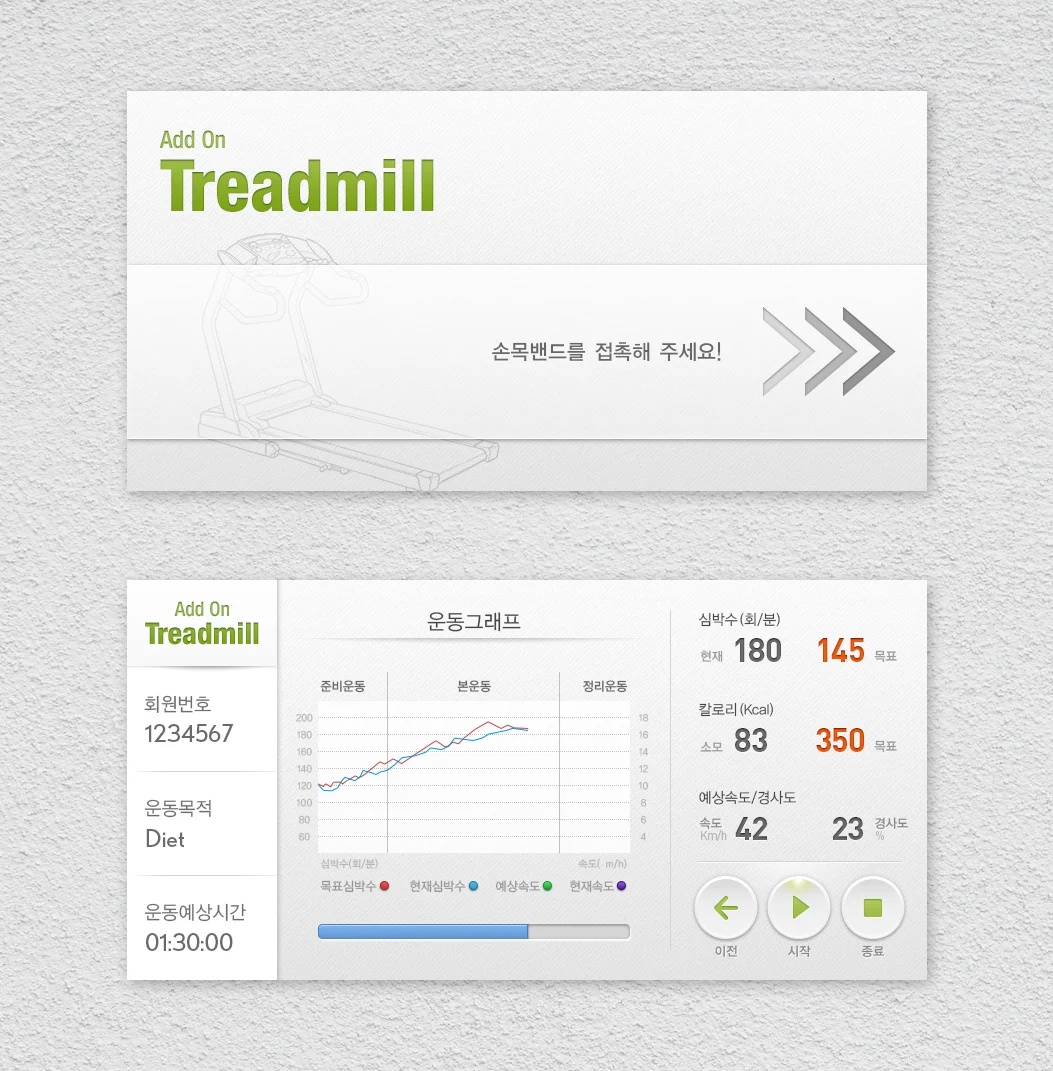 Treadmill Screen Design