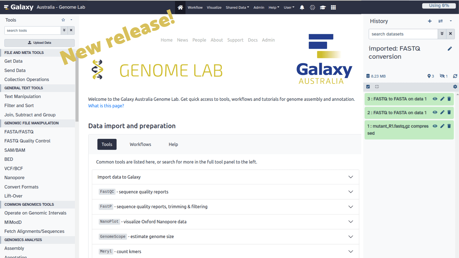 Genome Lab The new online workbench for easier data analysis
