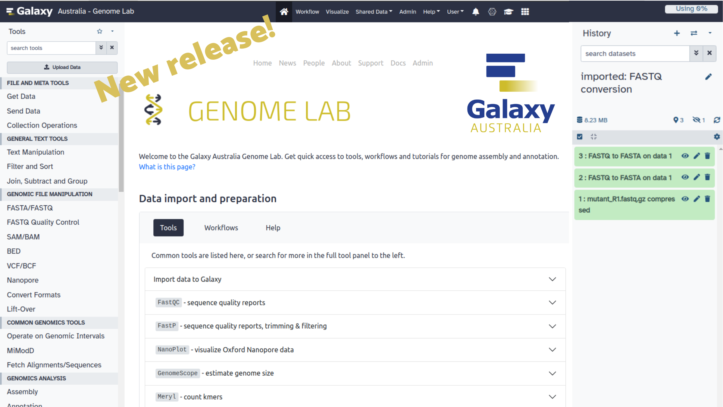 Genome Lab The new online workbench for easier data analysis