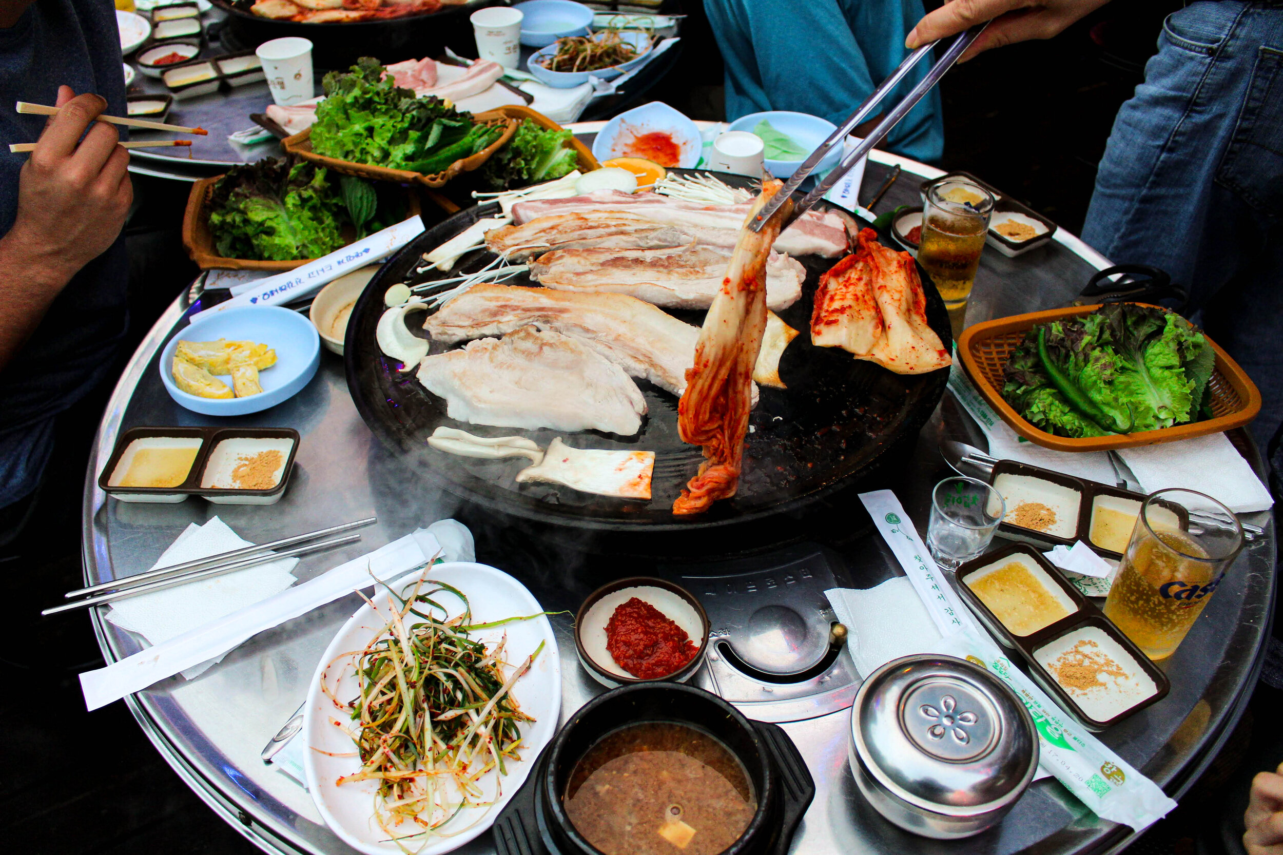How To: Korean Pork Belly Dinner (Samgyeopsal) | 삼겹살 — ahnest kitchen