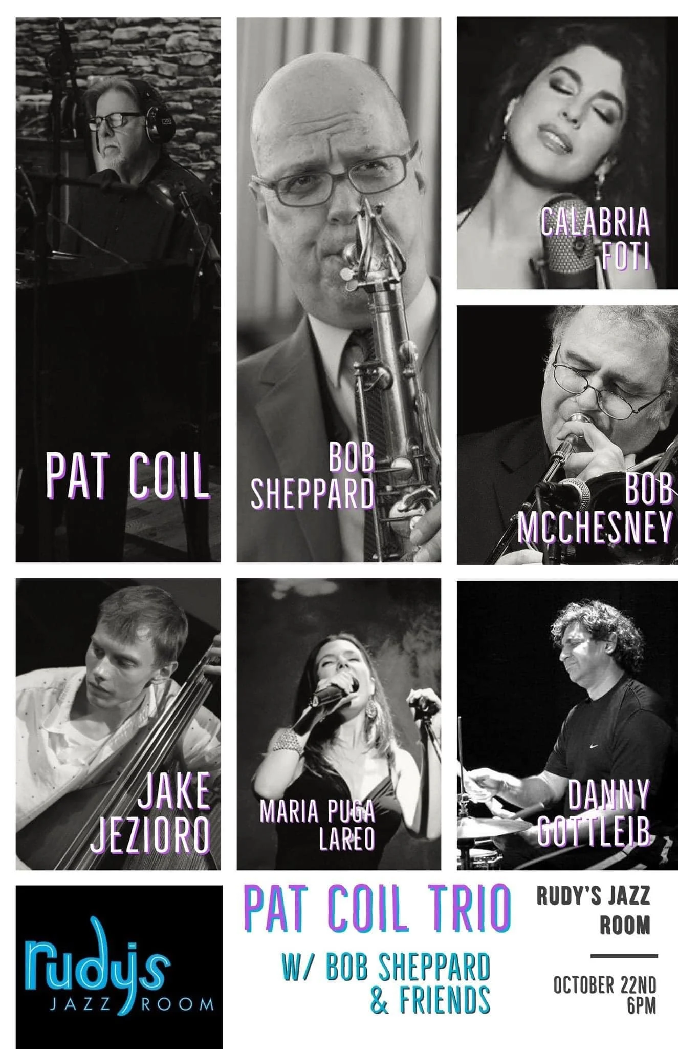 The Pat Coil Trio Bob Sheppard, Calabria Foti & Maria Puga Lareo, Bob McChesney NASHVILLE