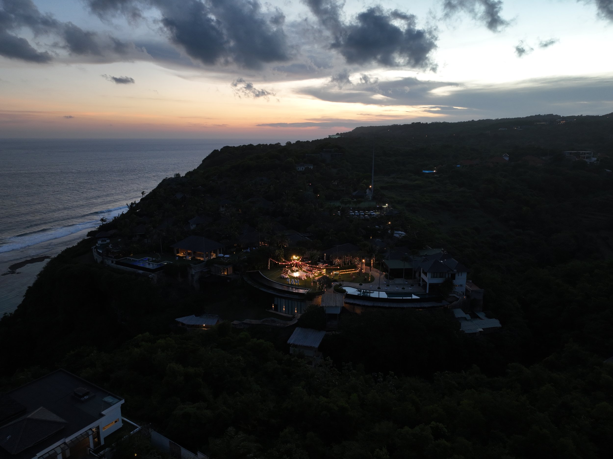 Drone shot Bali The Ungasan Clifftop Resort
