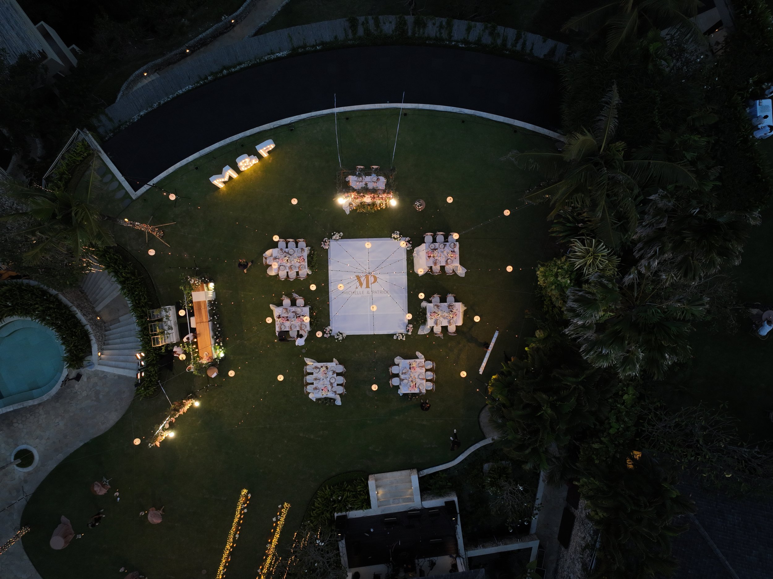 Drone at Bali Wedding Reception