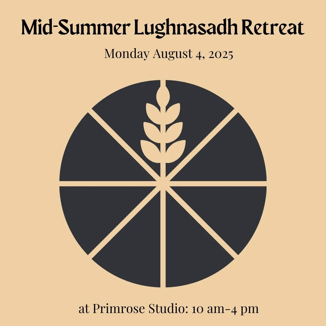 The next retreat in the Wheel Series will be on Monday August 4th. We will be celebrating the mid-summer time with rituals to honor this time of year. 

The magical Jesse Grace @jesgracesoundwellness of Grace Sound Wellness will be joining us to offe