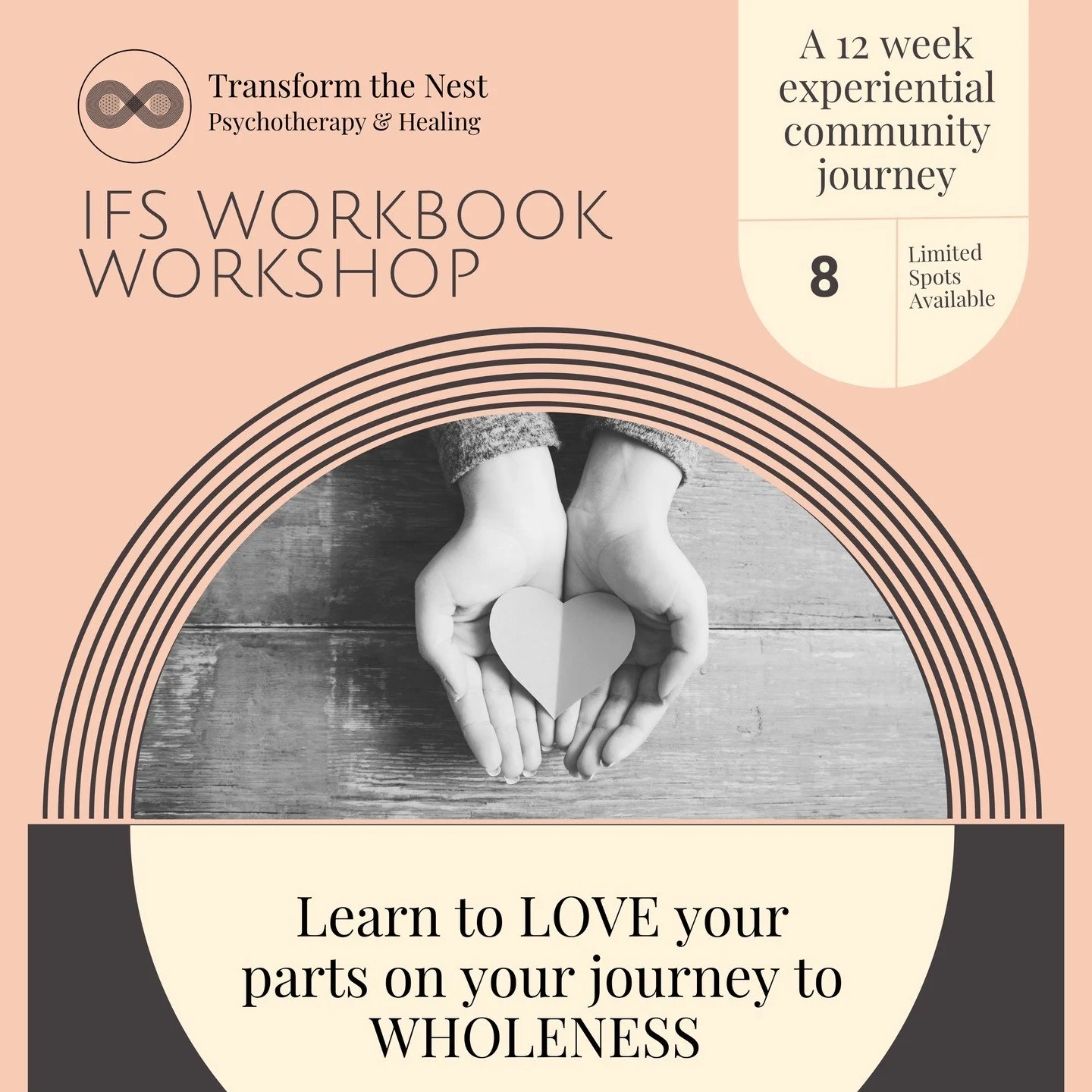 Riley and Adrin are starting a new IFS workbook workshop in 2026! It will be in our sweet little living room here at Transform the Nest. This will be an incredible opportunity to learn more about your parts and ways to heal from your parts in communi