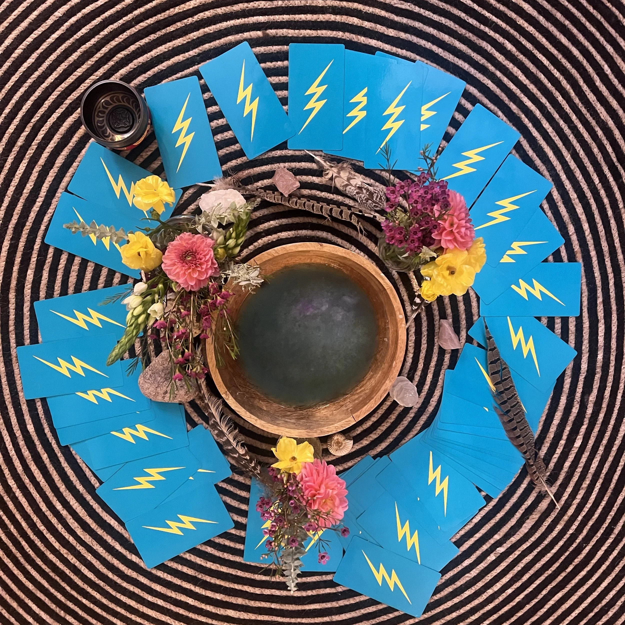 Here is a photo from the first week of our KAP circle. It is an 8 week intensive that begins with intentions and ends with integration. I always start these series with intention setting rituals and circle time so that the women attending can connect