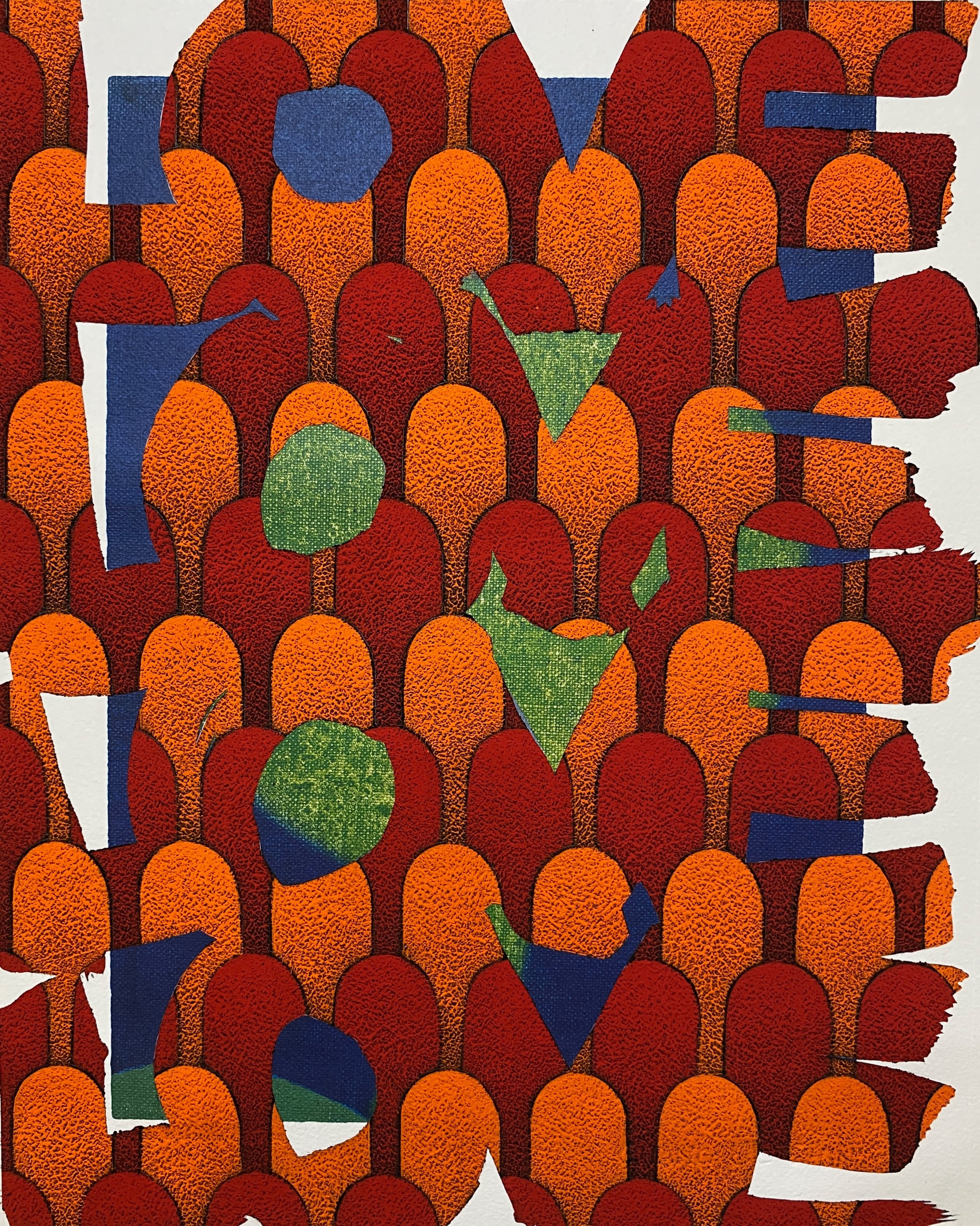 InnerSpace#2425-LOVE-CUC Acrylic gouache on printed paper 30.0x37.9(cm) 2024.jpg