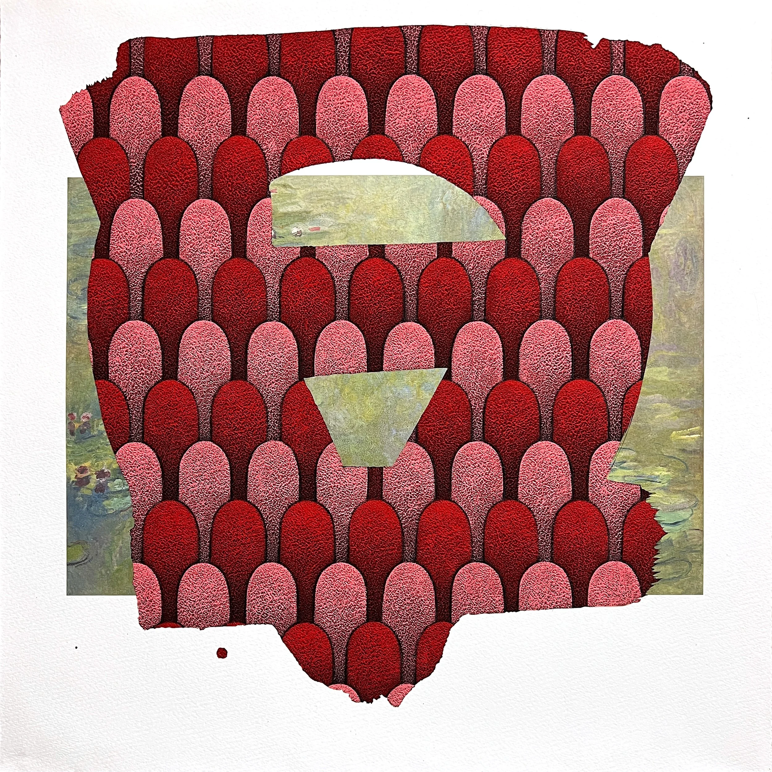 InnerSpace#2510-LOVE-C.M. Acrylic gouache on printed paper 45.0x45.0(cm) 2025.jpg