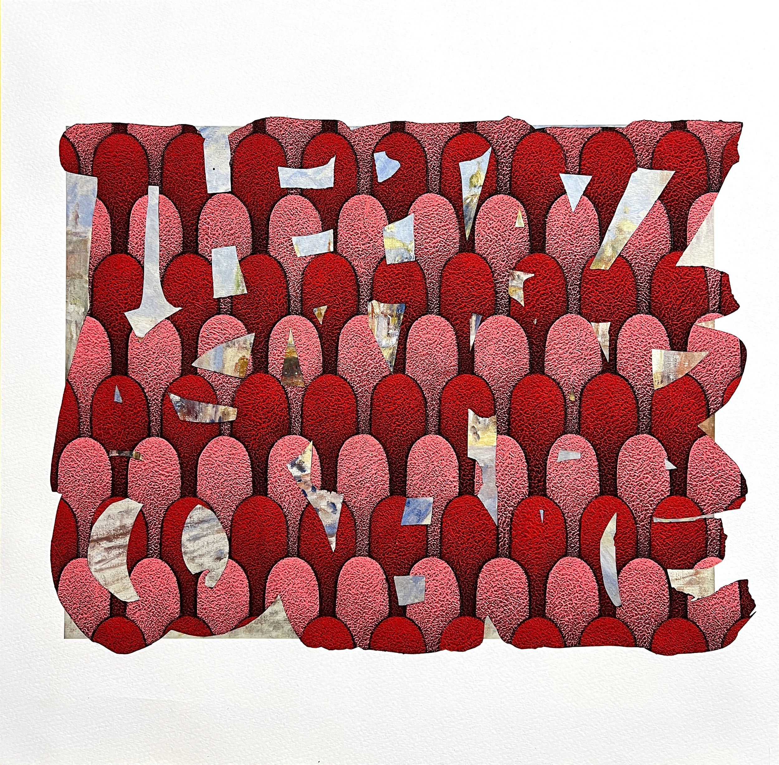 InnerSpace#2515-The piazza san marco in venice-A.R. Acrylic gouache on printed paper 45.0x45.0(cm) 2025.jpg