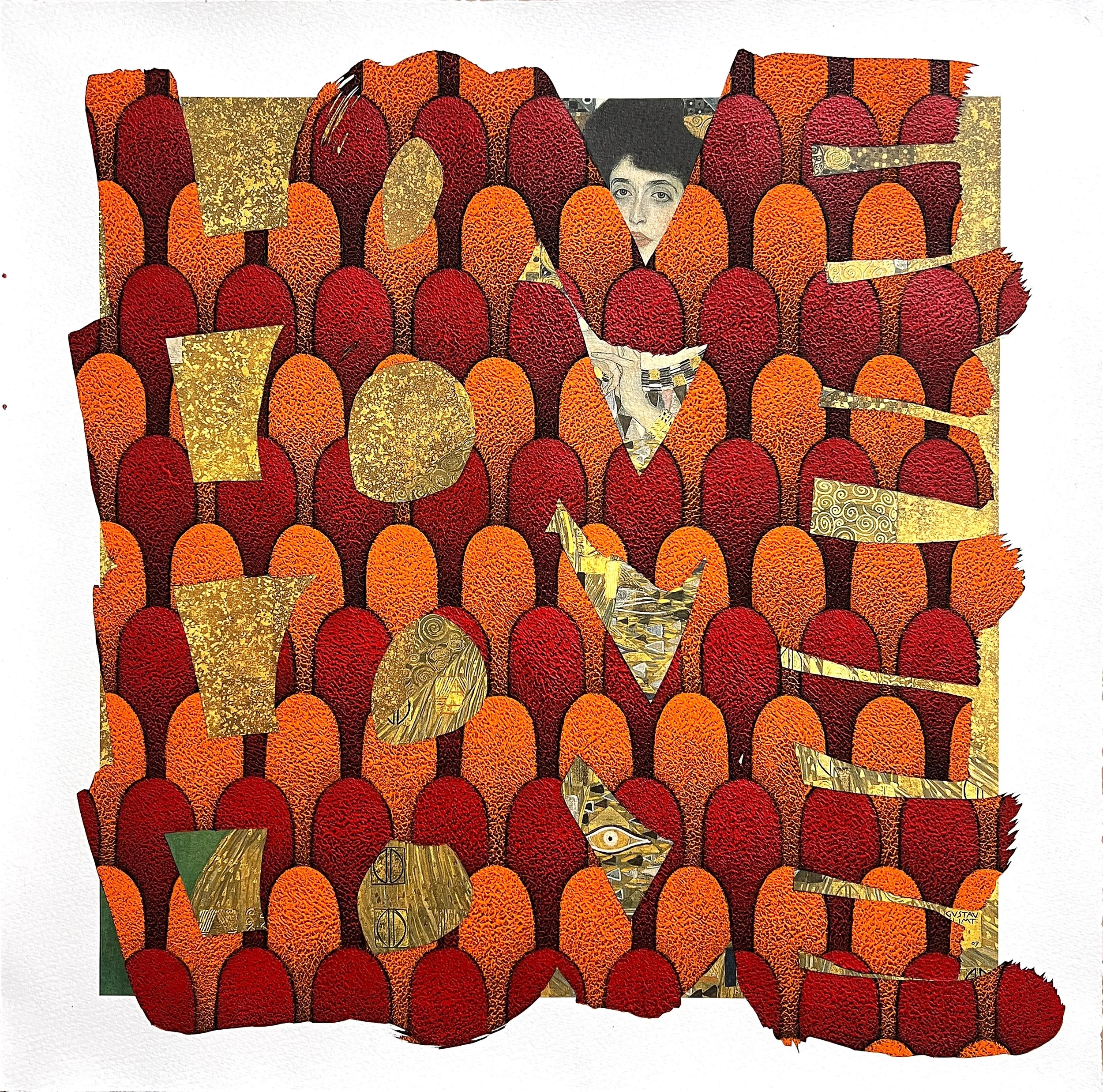 InnerSpace#2521-LOVE-G.K. Acrylic gouache on printed paper 45.0x45.0(cm) 2025.jpg