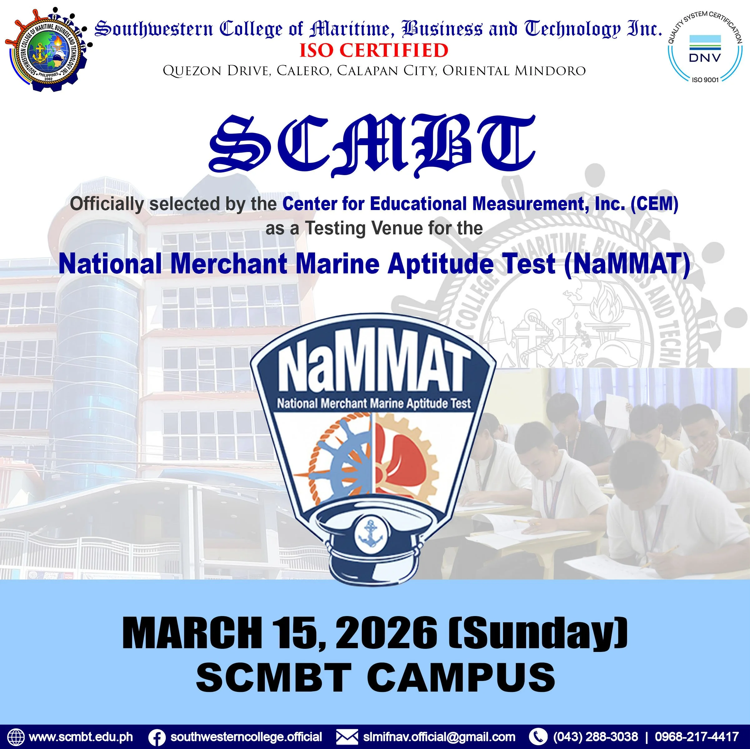 𝐍𝐚𝐭𝐢𝐨𝐧𝐚𝐥 𝐌𝐞𝐫𝐜𝐡𝐚𝐧𝐭 𝐌𝐚𝐫𝐢𝐧𝐞 𝐀𝐩𝐭𝐢𝐭𝐮𝐝𝐞 𝐓𝐞𝐬𝐭 (𝐍𝐚𝐌𝐌𝐀𝐓)