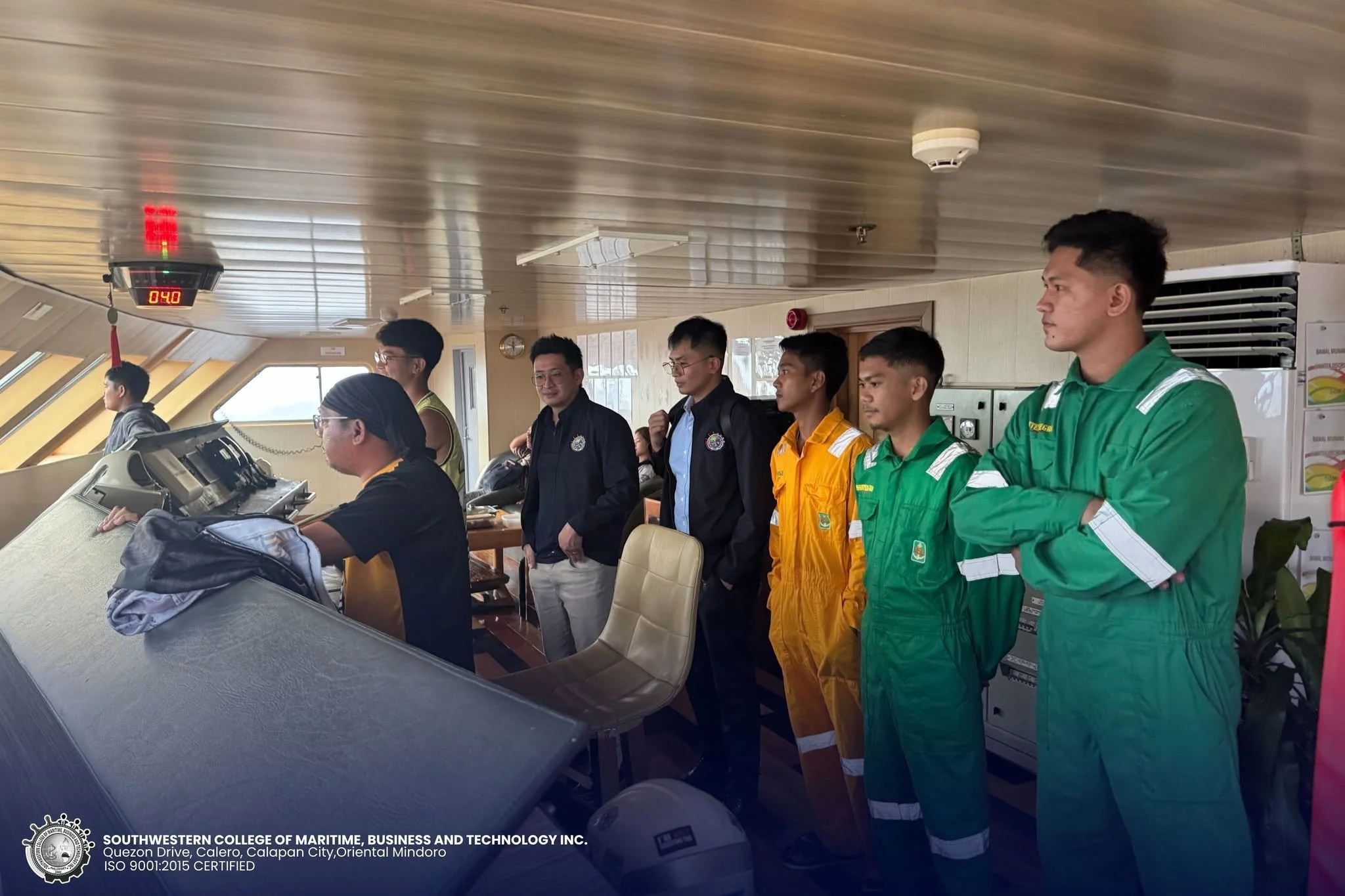 𝗜𝗡 𝗣𝗛𝗢𝗧𝗢𝗦 I To ensure continued development, safety, and professional growth of its cadets, SCMBT conducted a Cadet Monitoring activity at Montenegro Shipping Lines.