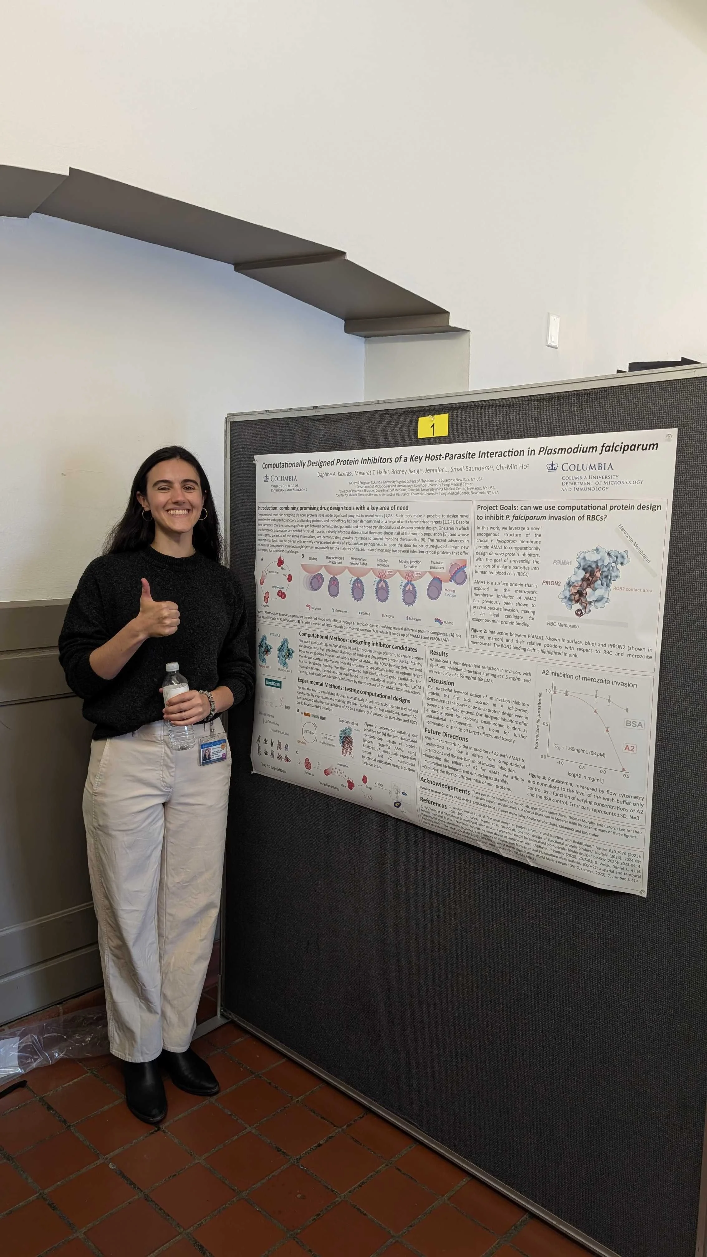 Daphne's first poster! @ VP&S Student Research Day! #HoLab #OutAndAbout