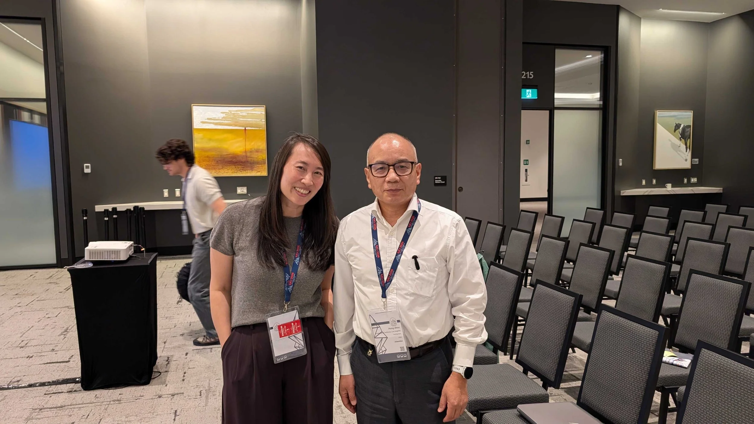 Catching up with Hong in Calgary at IUCr 2026! #ZhouLab