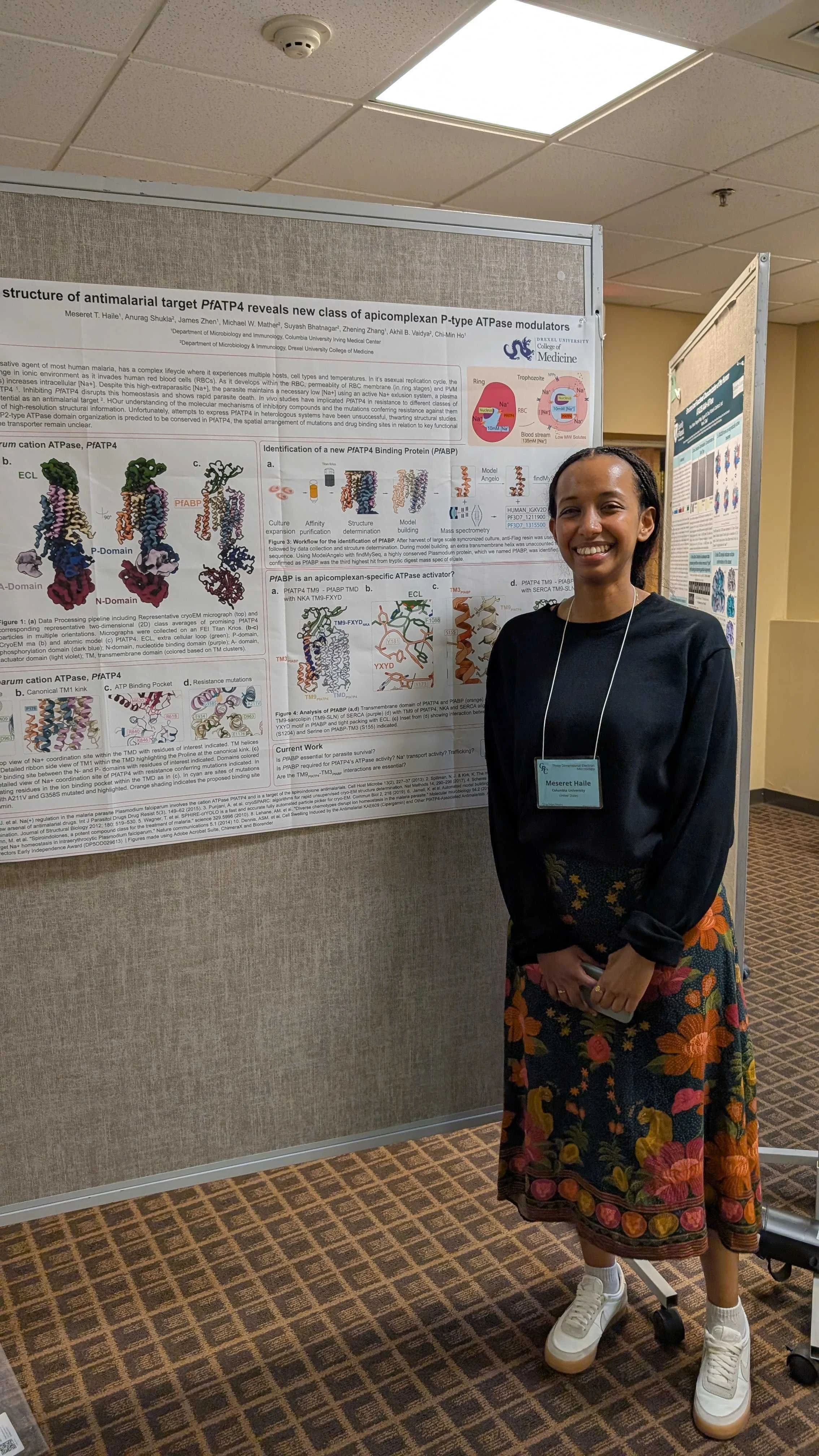 Messi presenting her PfATP4 structure at the 3DEM GRC! 