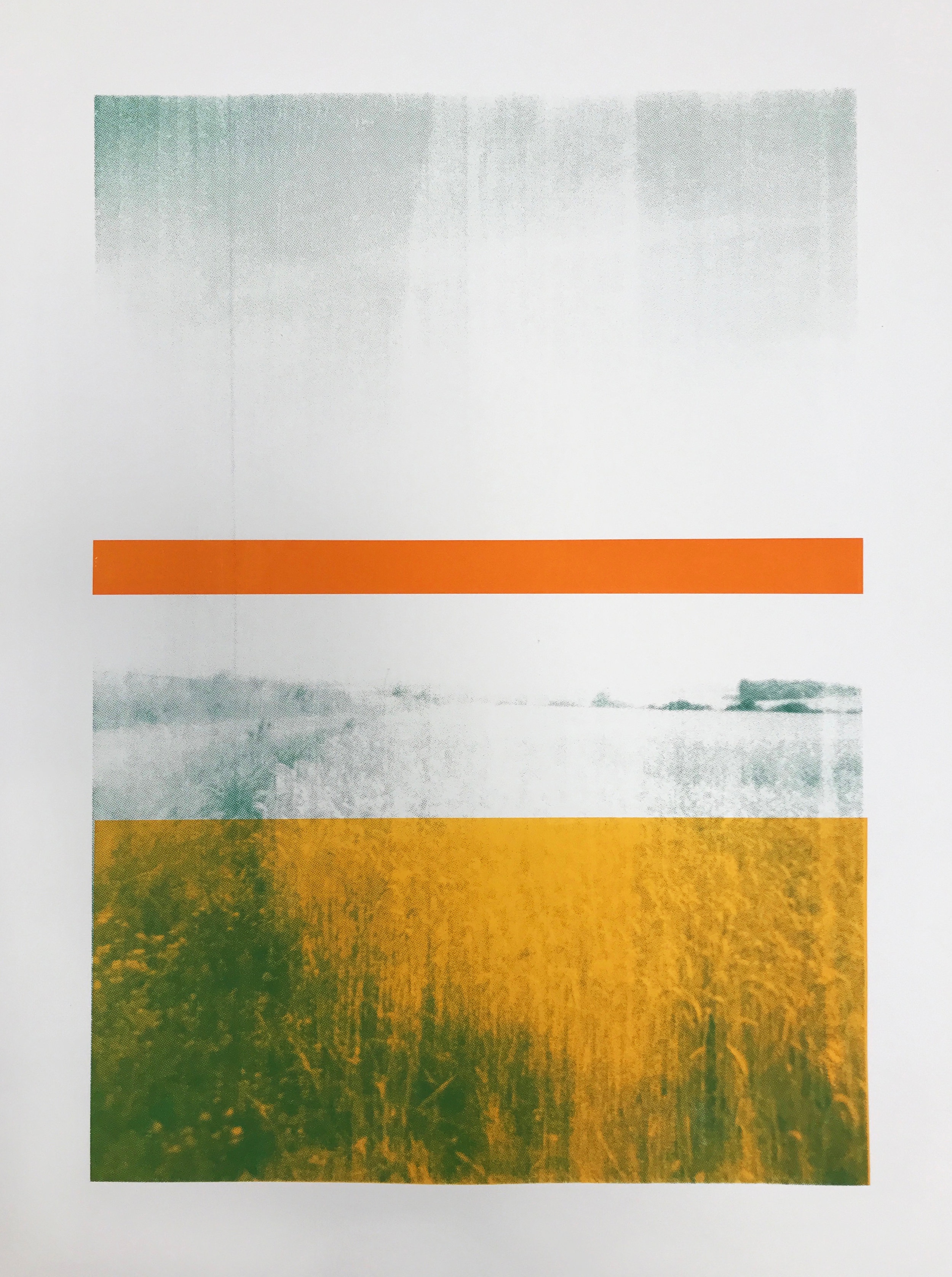 A Curtain of Orange Upon Green Fields