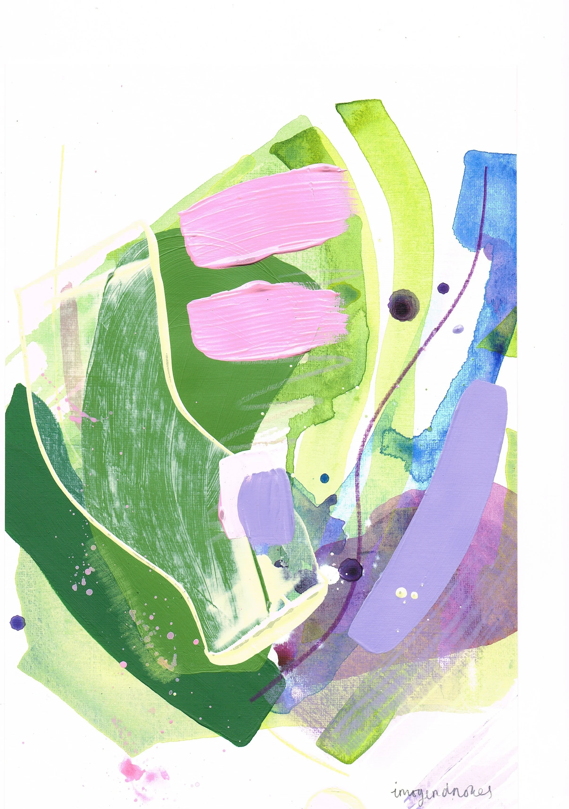  Mixed media painting on paper  27 x 18.1 cm, 2021   View More  