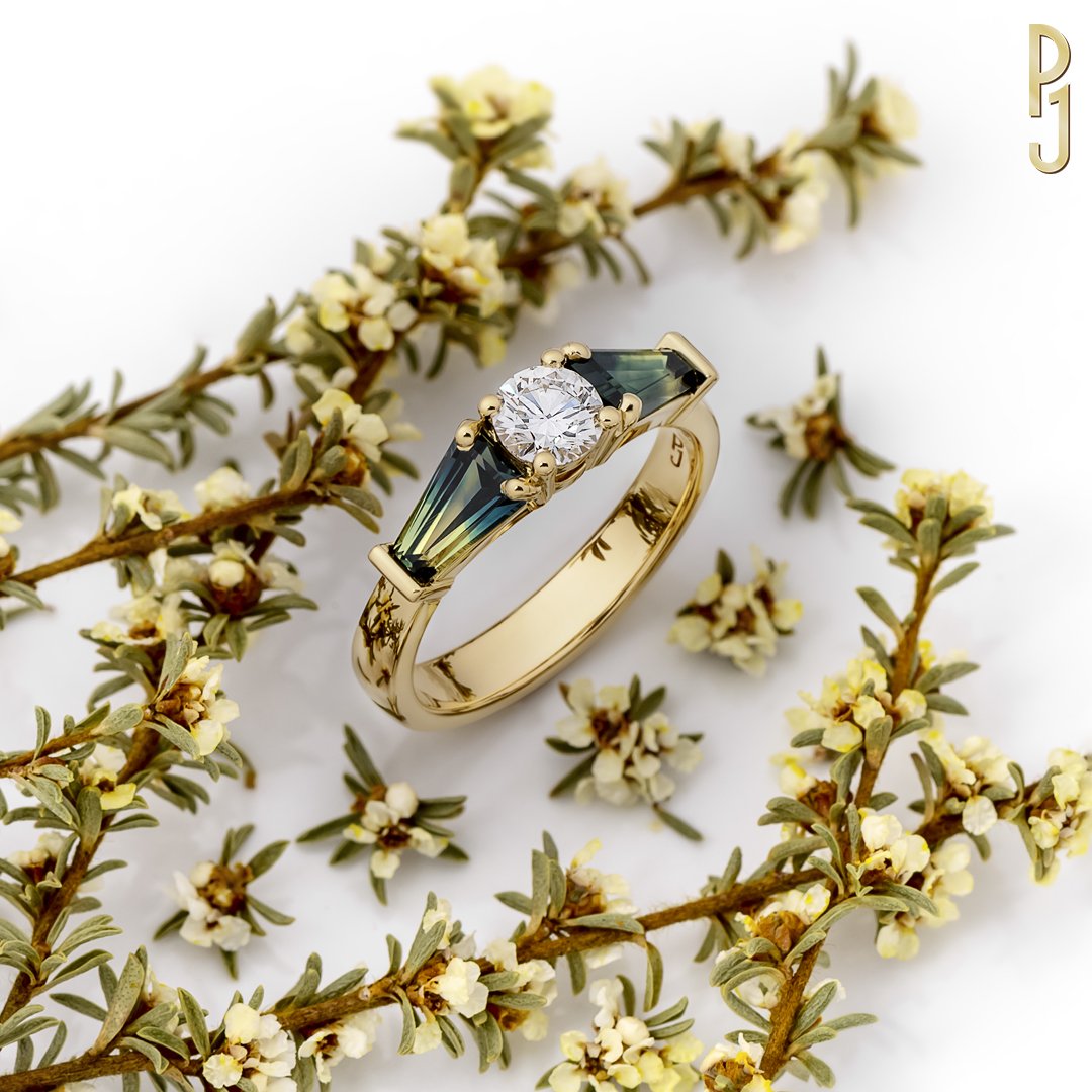 Custom Designed Engagement Ring | Diamond & Parti Sapphire & Diamond Philips Jewellery Mackay.jpg