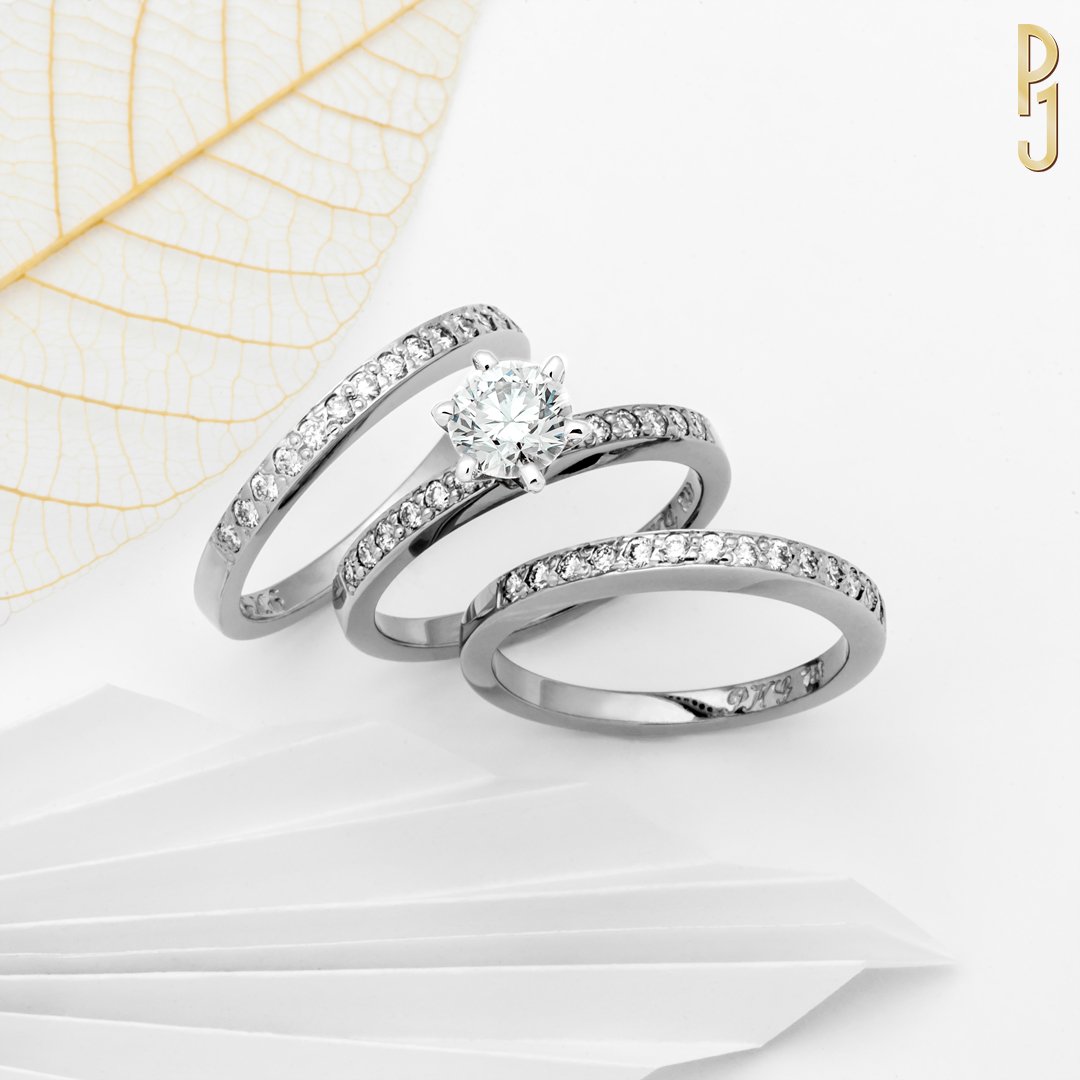 Custom Design Matching Engagenet Wedding & Eternity Rings Diamond White Gold Philip's Jewellery Mackay.jpg