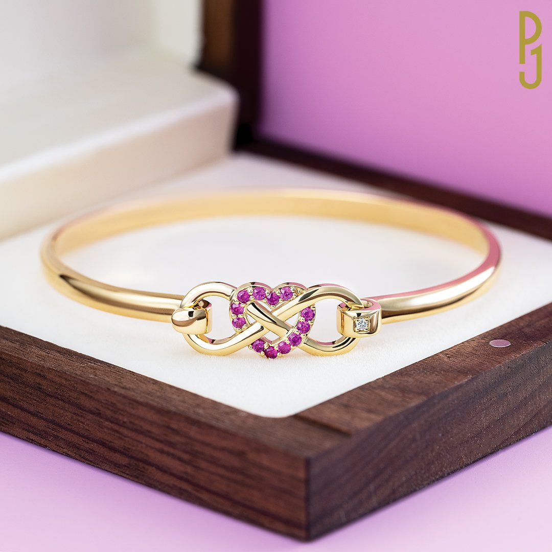 Custom Design Bracelet Pink Sapphire Diamond Heart Philip's Jewellery Mackay.jpg