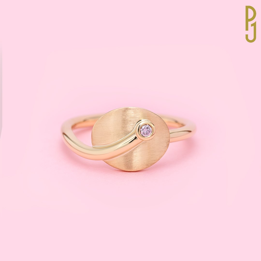 Custom Design Dress Ring Pink Diamond Lilly Pad Philip's Jewellery Mackay.jpg