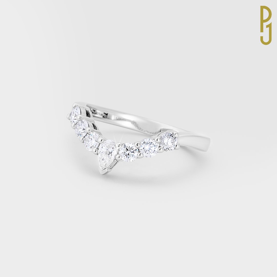 Custom Design Wedding Band Diamonds White Gold Tiara Style Philip's Jewellery Mackay.jpg