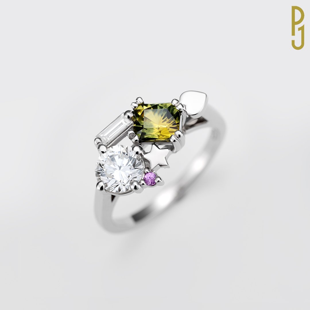 Custom Design Diamond Sapphire Dress Ring Philip's Jewellery Mackay.jpg