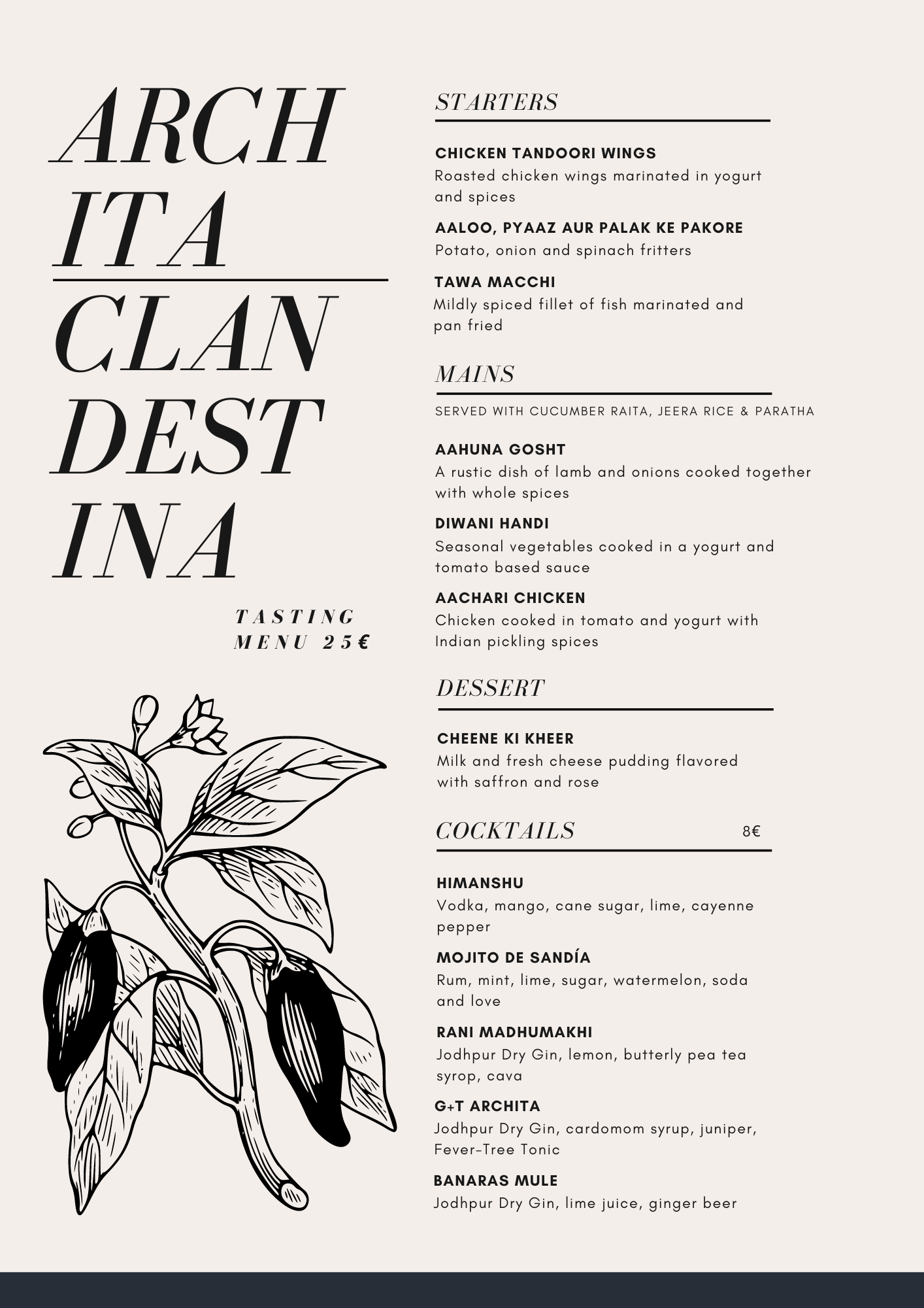 ARCHITA CLANDESTINA MENU.png