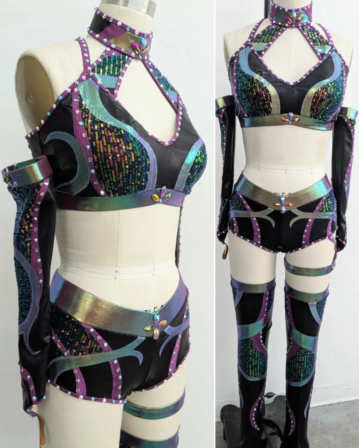 New irridescent gear designed and made for @kelani_wwe !! So excited to see her become Knockouts Champion in this gear!!
🖤💜🖤
#nxt #wwe #tna @wwenxt @tnawrestling @wwe #kelanijordan #womenswrestling #prowrestlinggear #customwrestlinggear